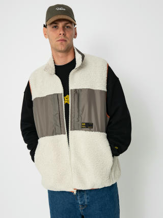 Vans Trevor Sherpa Fz Vest Fleece  (oatmeal/bungee cord)