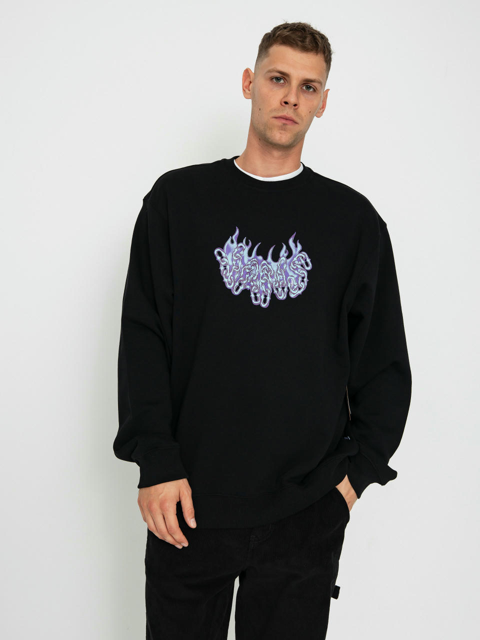 Vans Hot Links Loose Crew Sweatshirt (black)