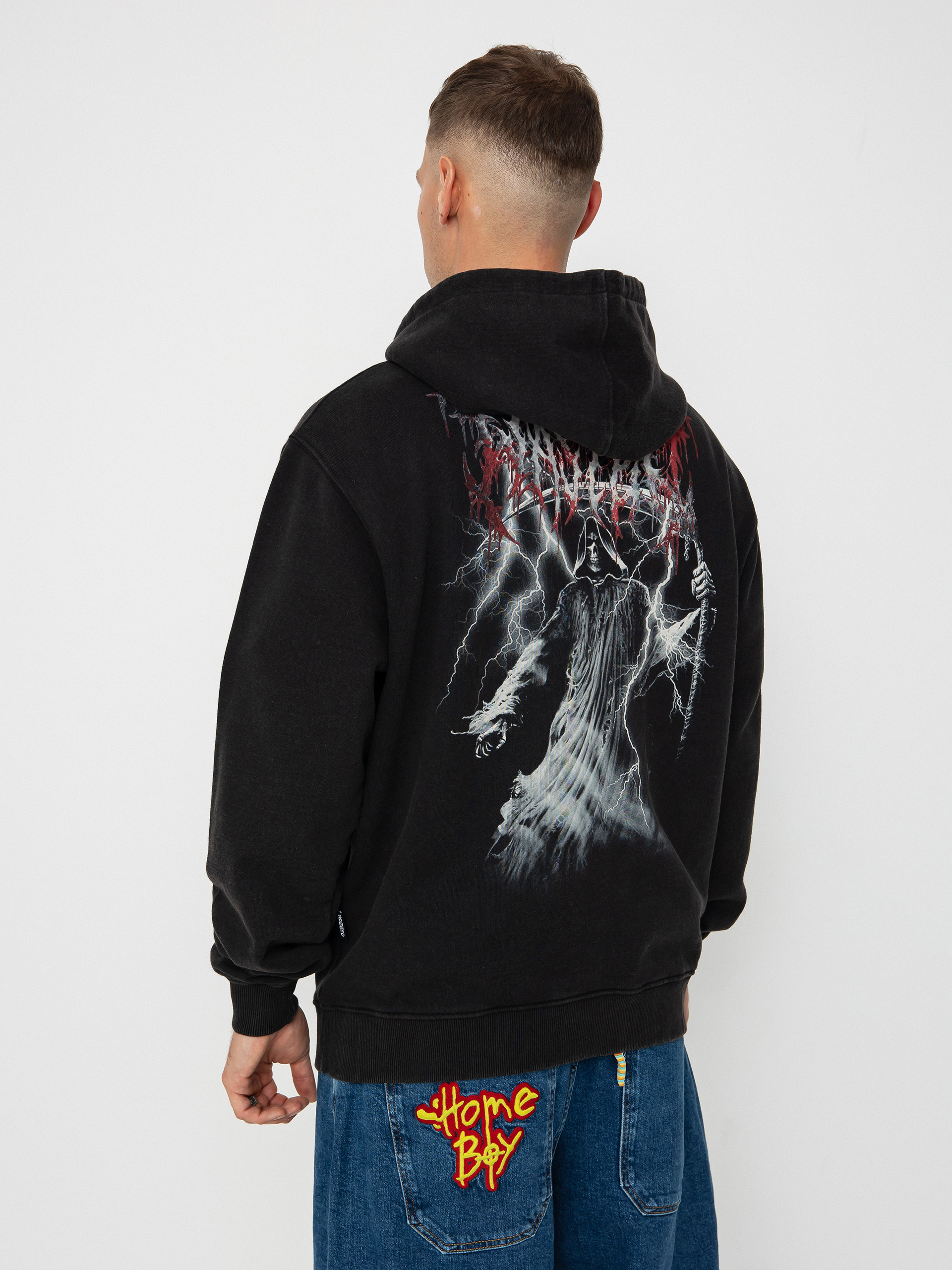 Wasted Paris Hoodie Scythe HD (faded black)