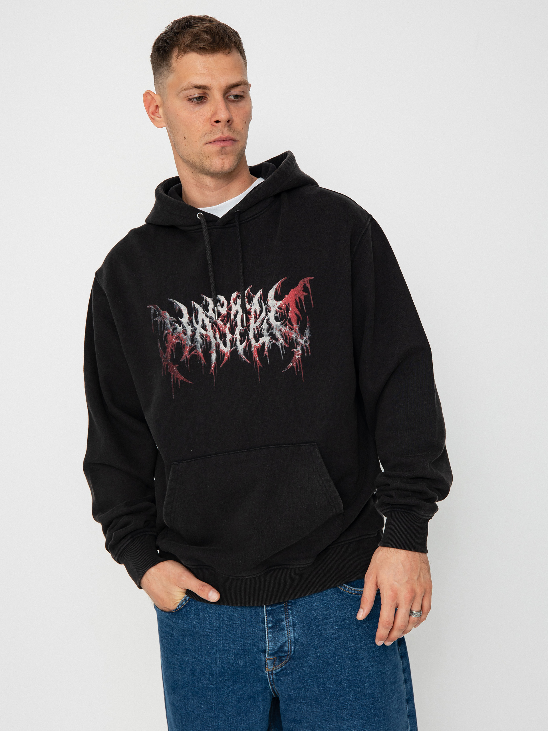 Wasted Paris Hoodie Scythe HD (faded black)