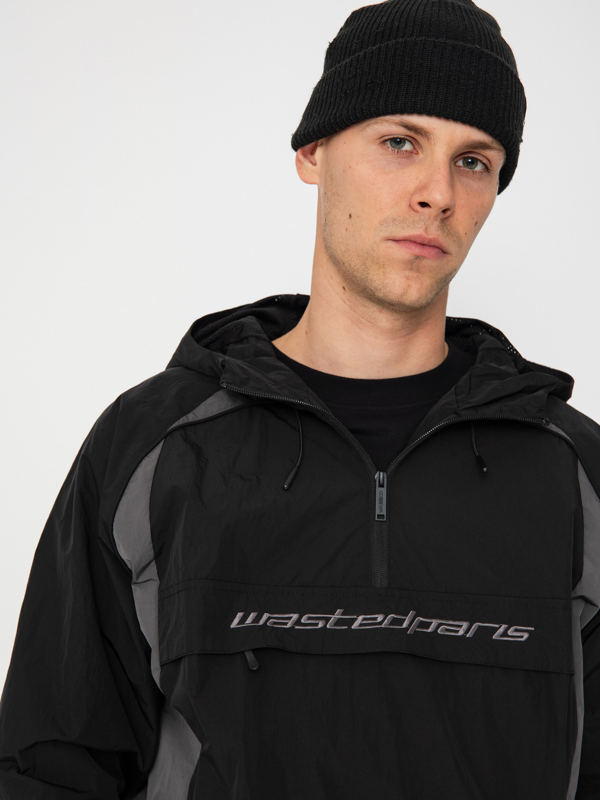 Wasted Paris Jacket Arena Windbreaker (black/charcoal)