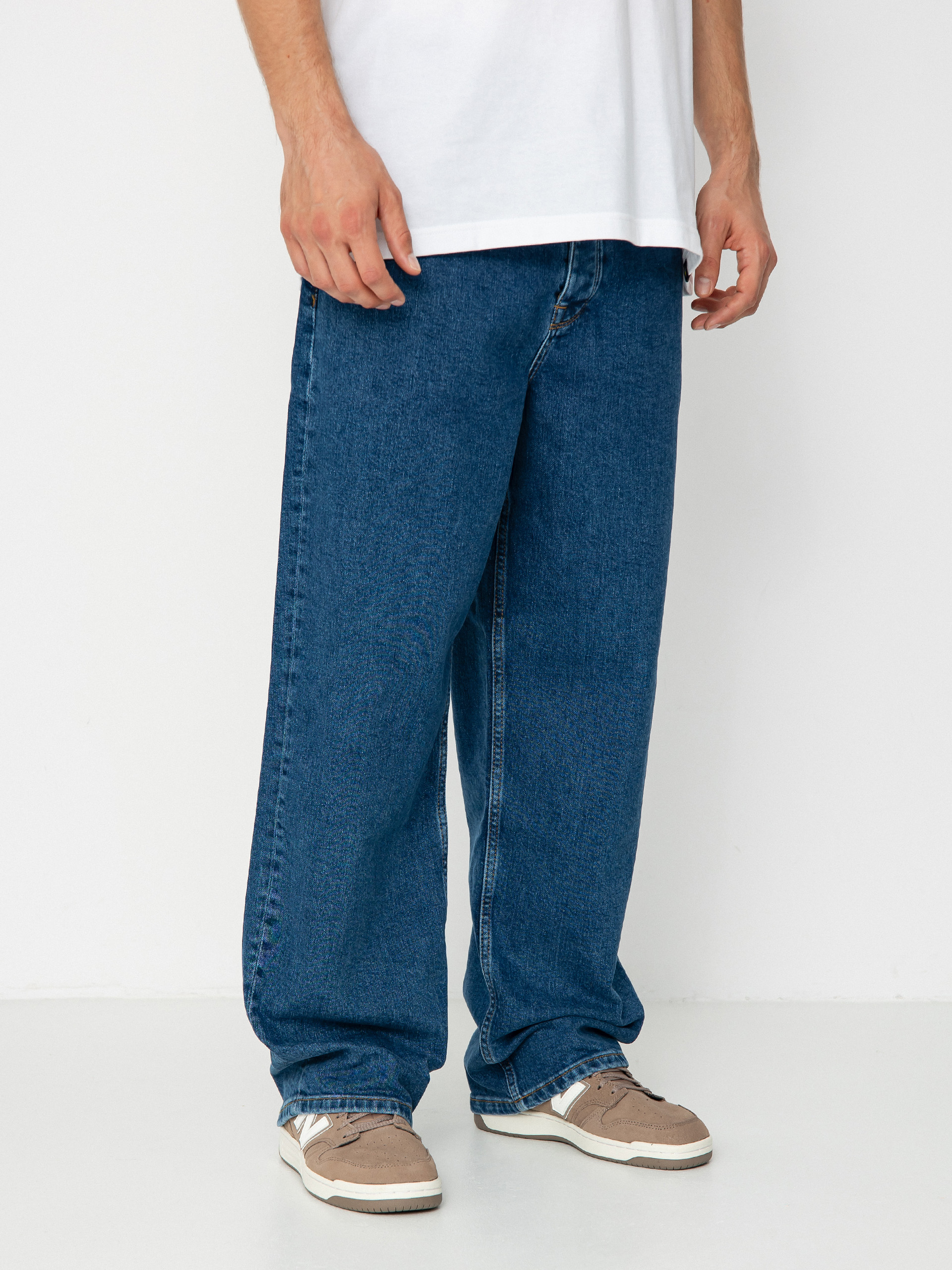 Homeboy X Tra Baggy Denim Pants - navy blue (washed blue)
