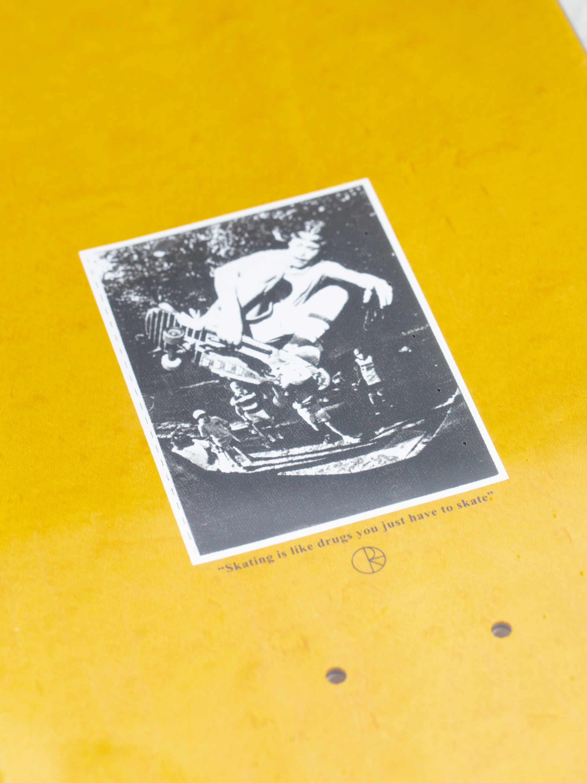 Polar Skate David Stenstrom Tape and Panther Veneer Deck (yellow/black)