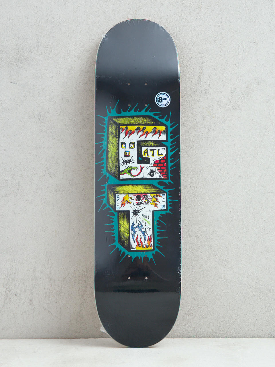 Antihero Grant Stacked Deck (black/teal)