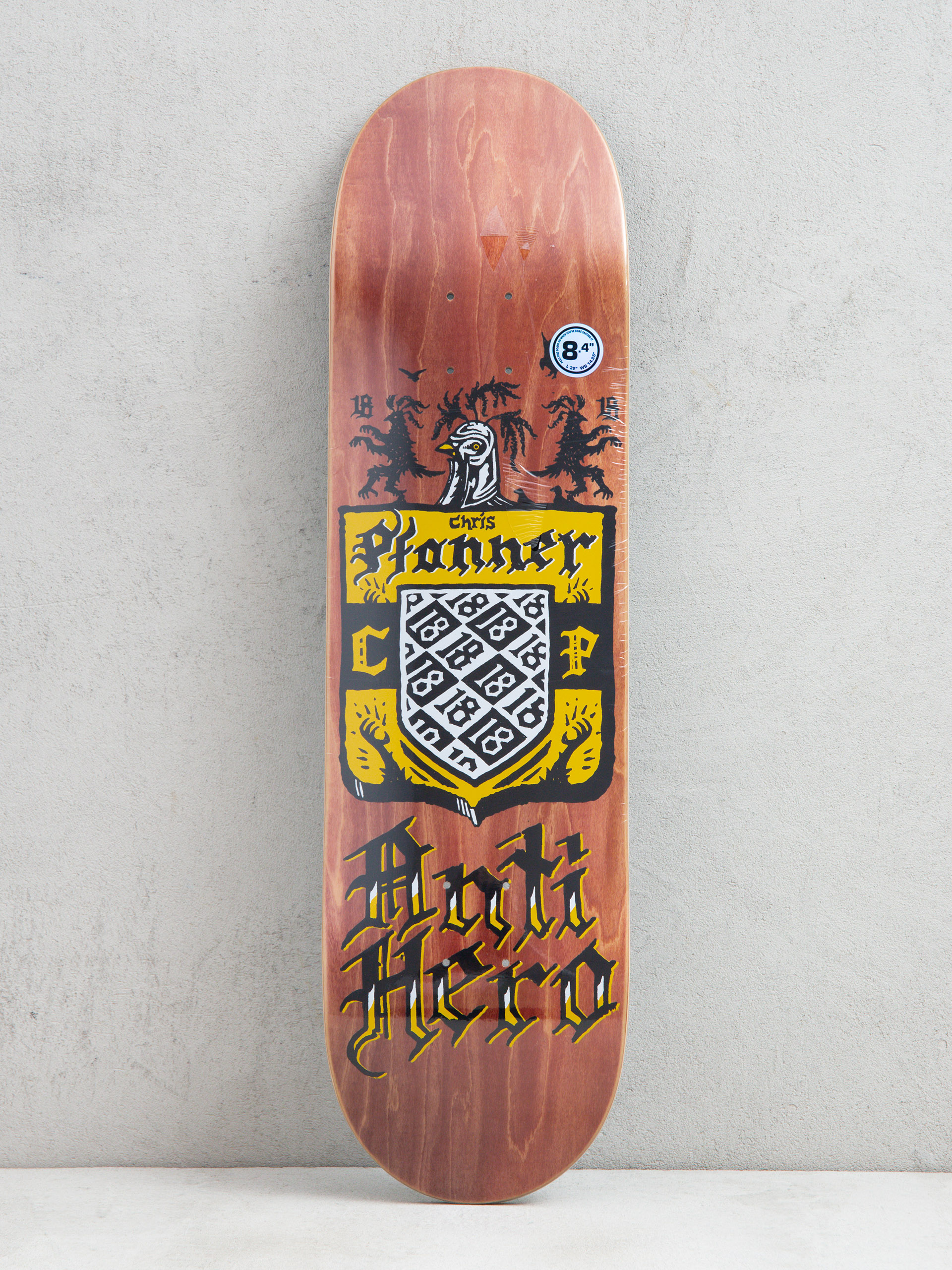 Antihero Pfanner Coat Of Arms Deck (brown)