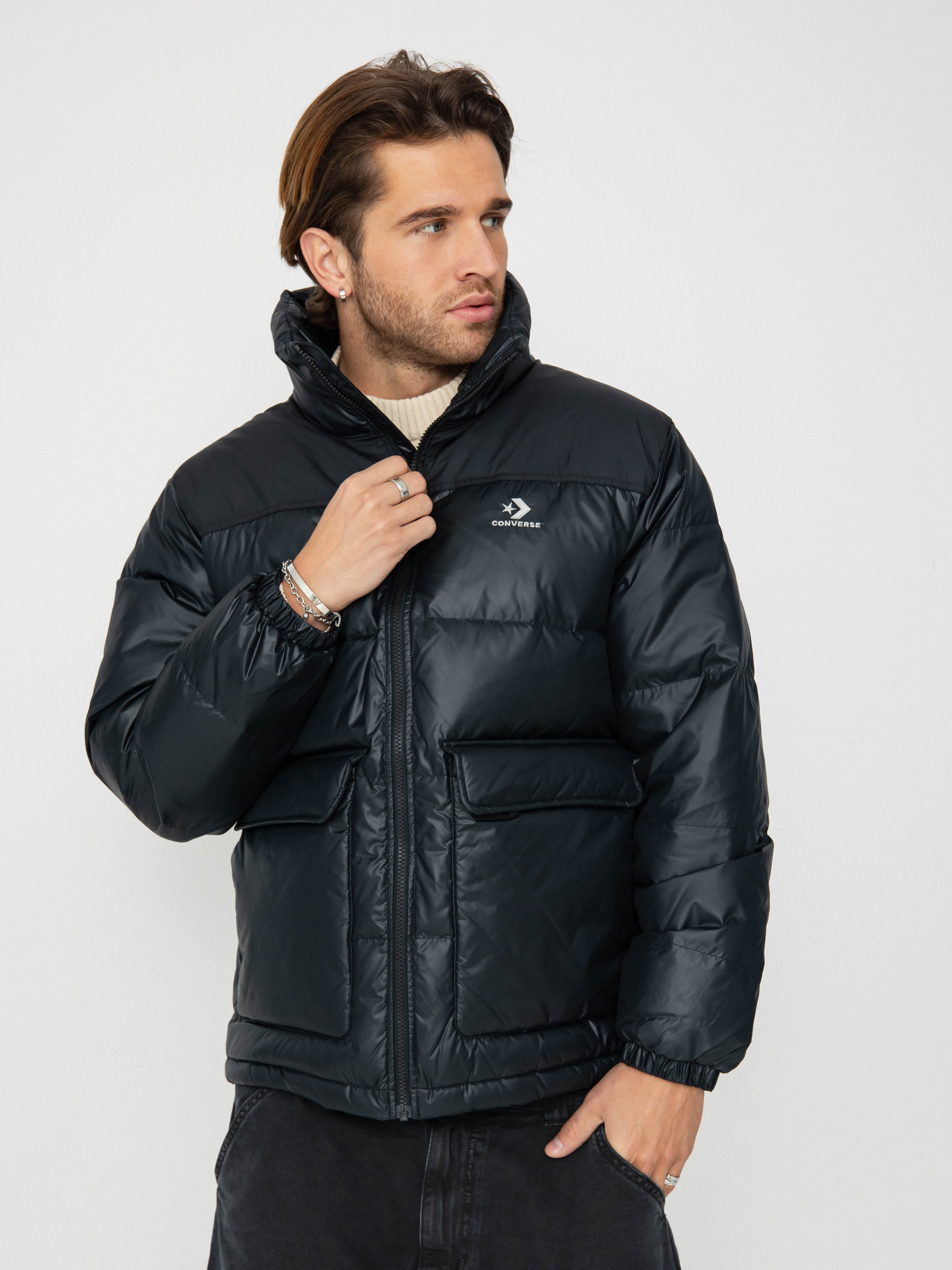 Converse Commercial Short Down Jacket (converse black)