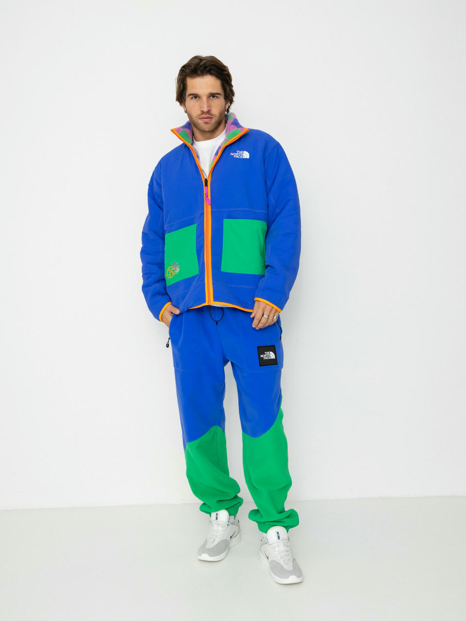 The North Face X Yinka Ilori Fleece Pants (solar blue/optic emeral)