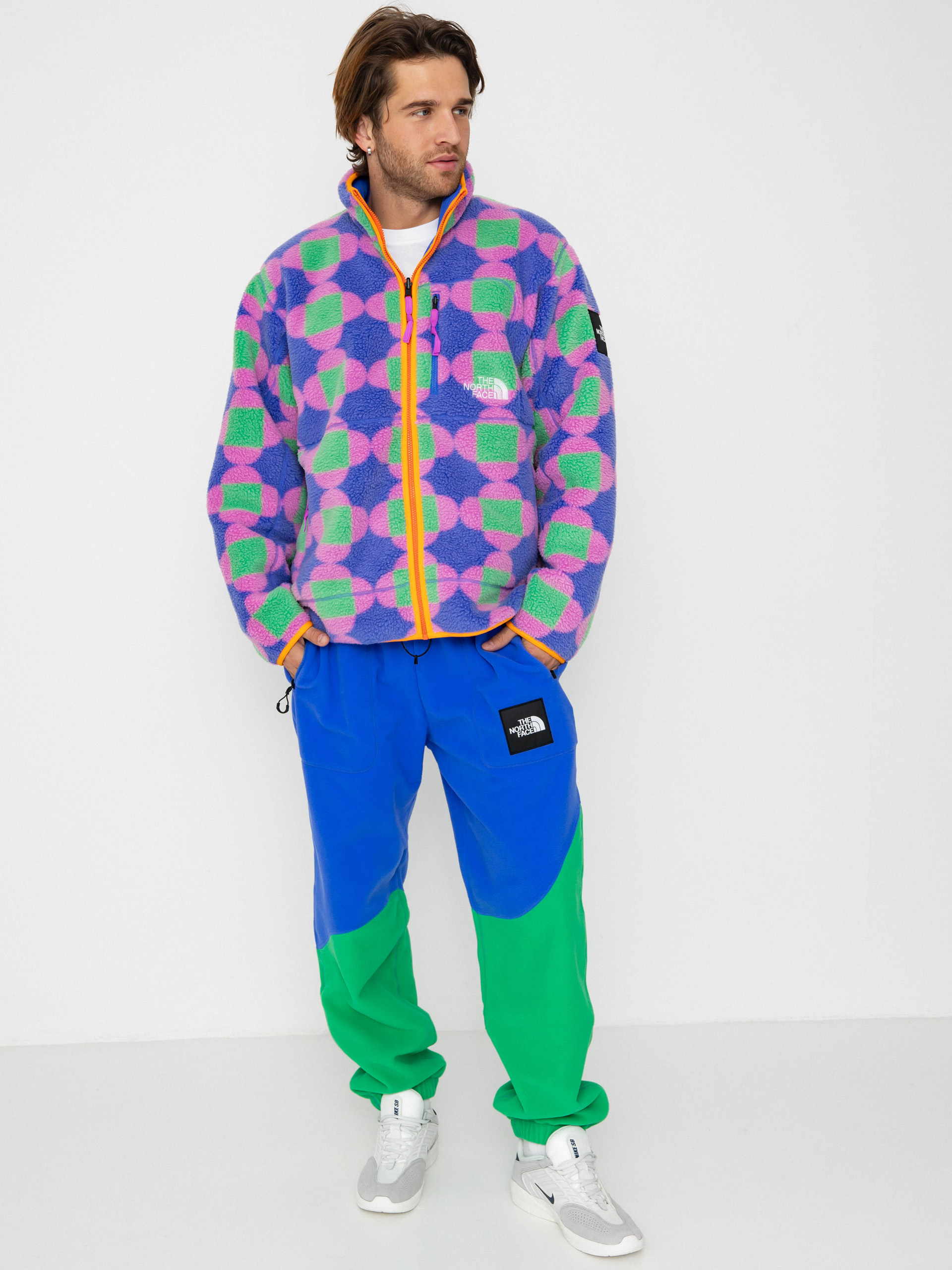 The North Face Jacket X Yinka Ilori Reversible Fleece (solar blue lets blossom)