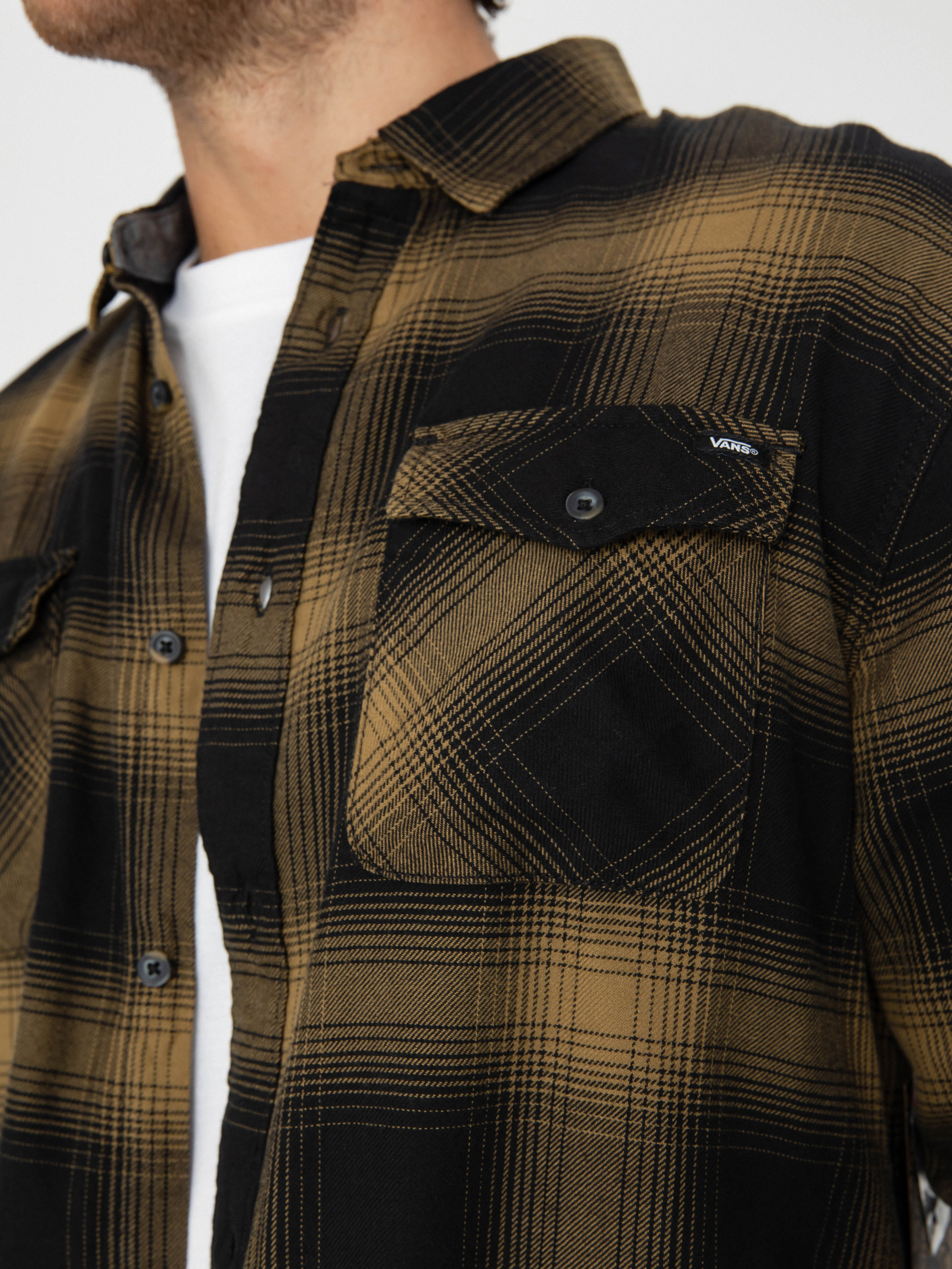 Vans Monterey III Shirt - brown, black (black/gothic olive)