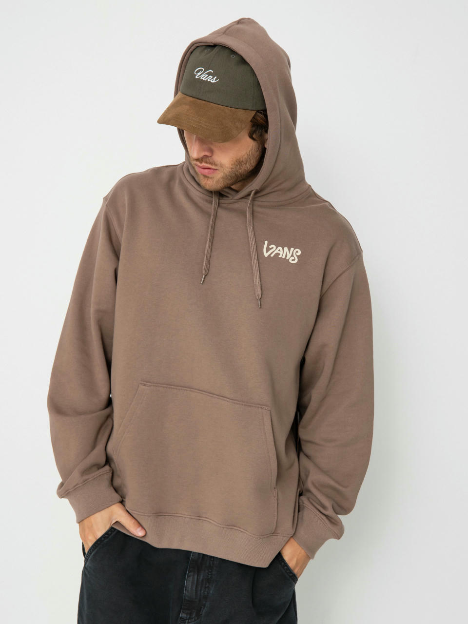 Vans V Hand Loose HD Hoodie (deep taupe)