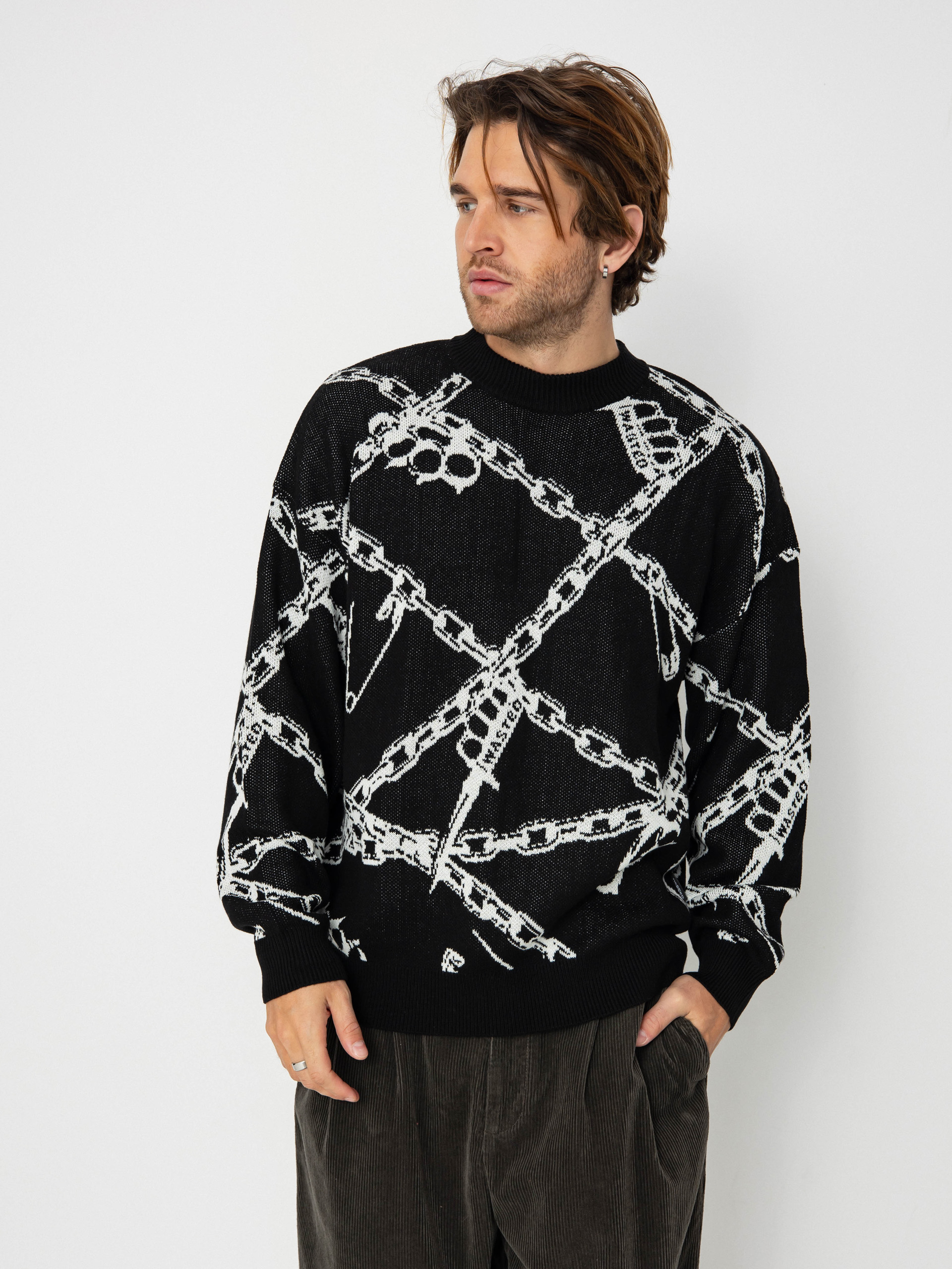 Wasted Paris Knuckles Sweater - black (black/white)