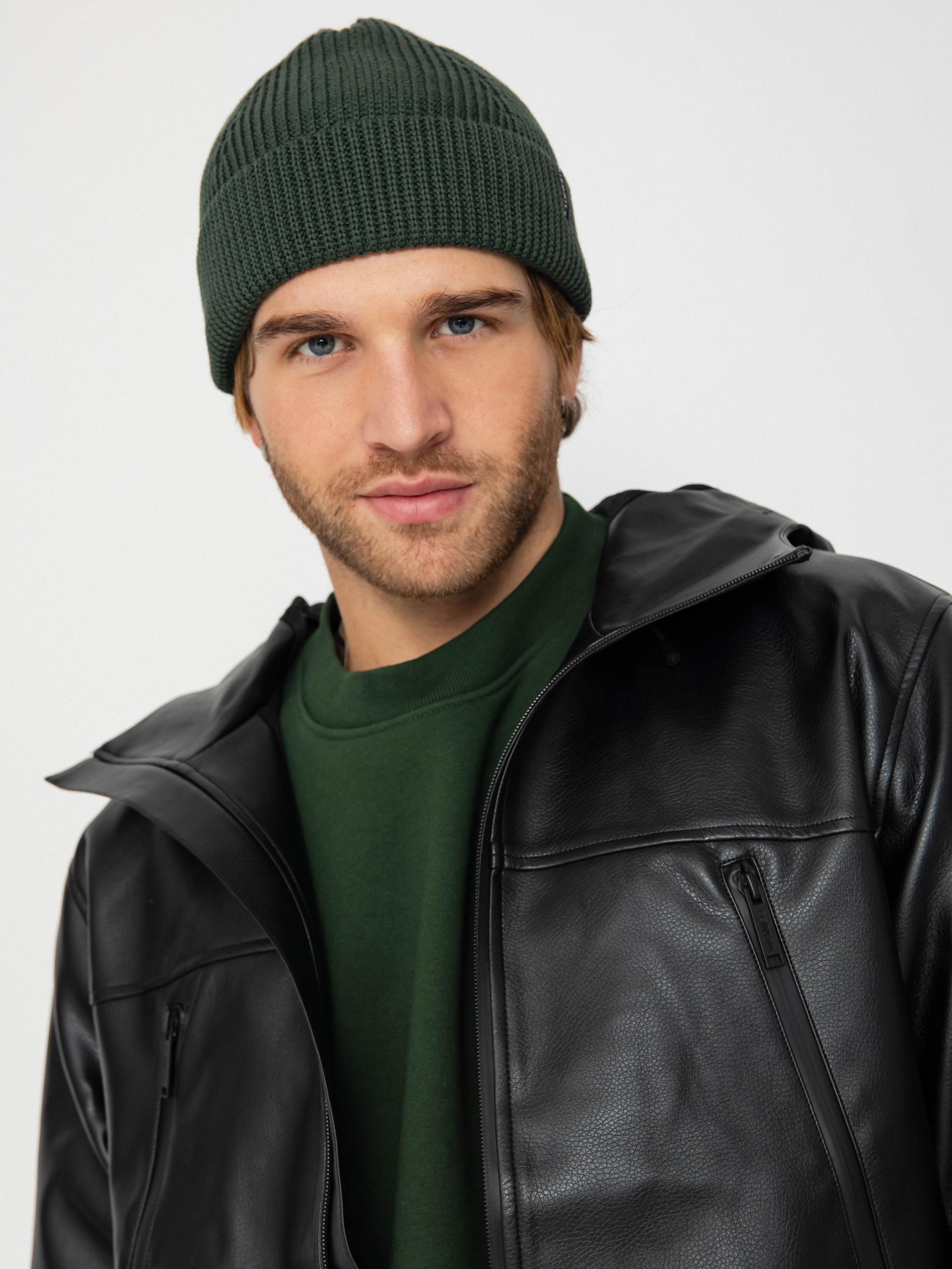 Wasted Paris Kingdom Faux Leather Windbreaker Jacket (black)