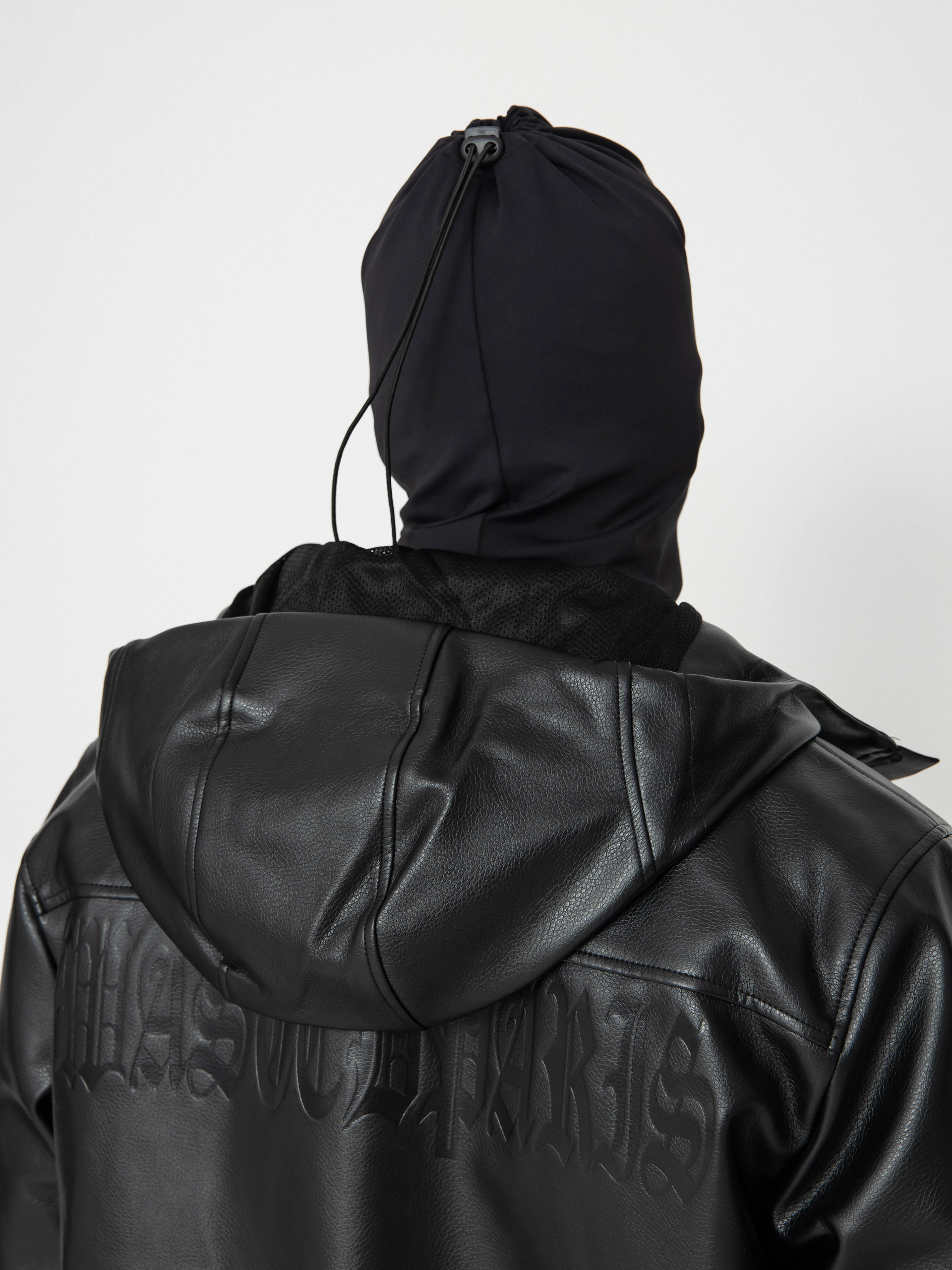Wasted Paris Kingdom Faux Leather Windbreaker Jacke (black)
