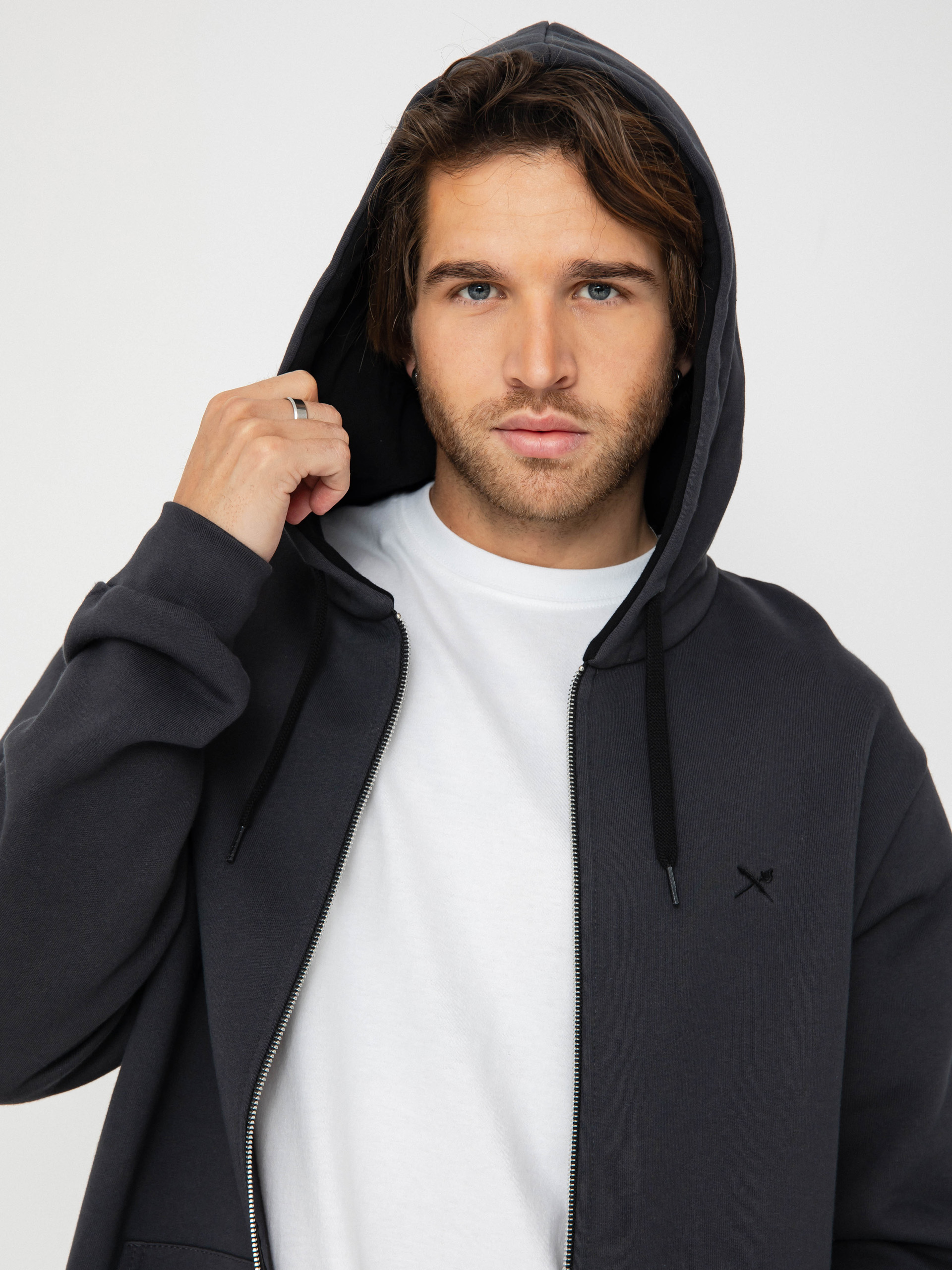 Iriedaily Mini Flag 2 ZHD Hoodie (coal)