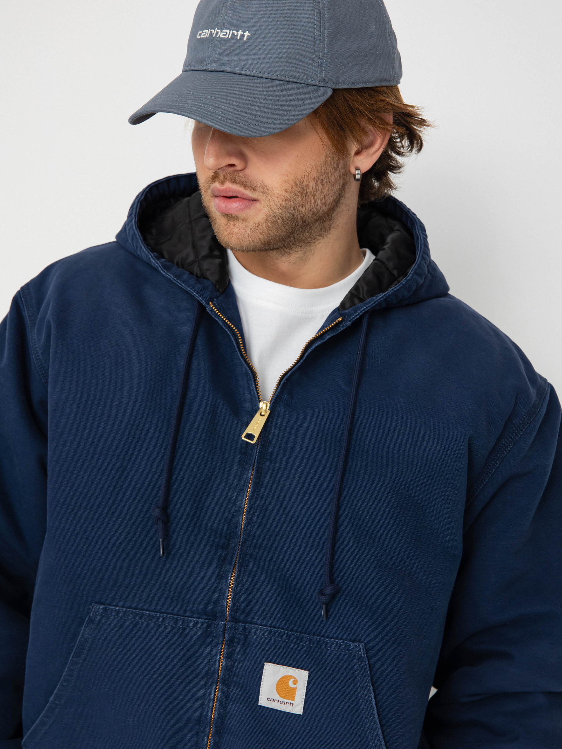 【carhartt】速達無料 Heart II Harttジップアップフーディ/Blue Carhartt WIP Hooded Heart II Hartt Sweat Jacket | Blue