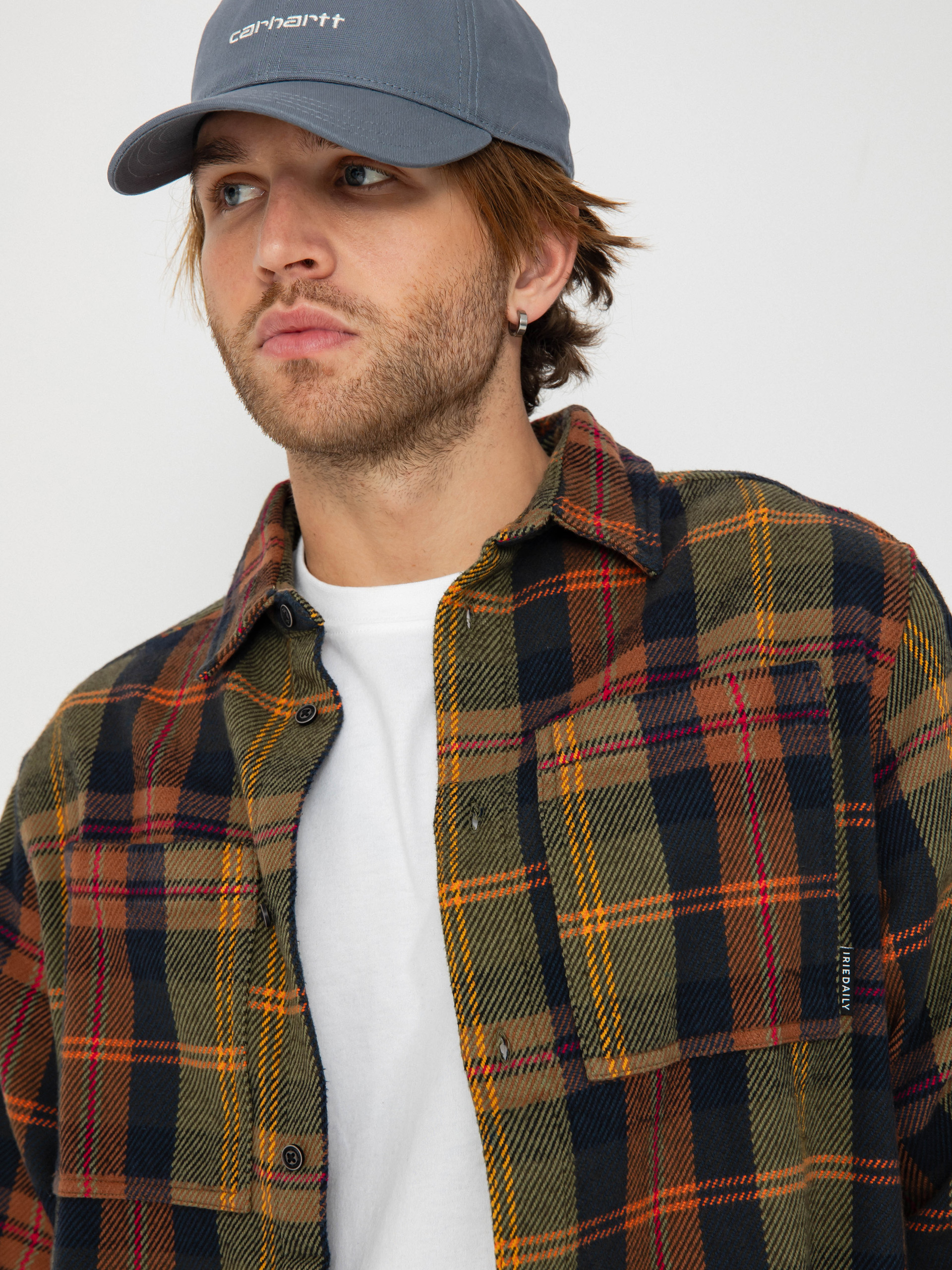 Iriedaily Chillax Lumber Hemd (navy brown)