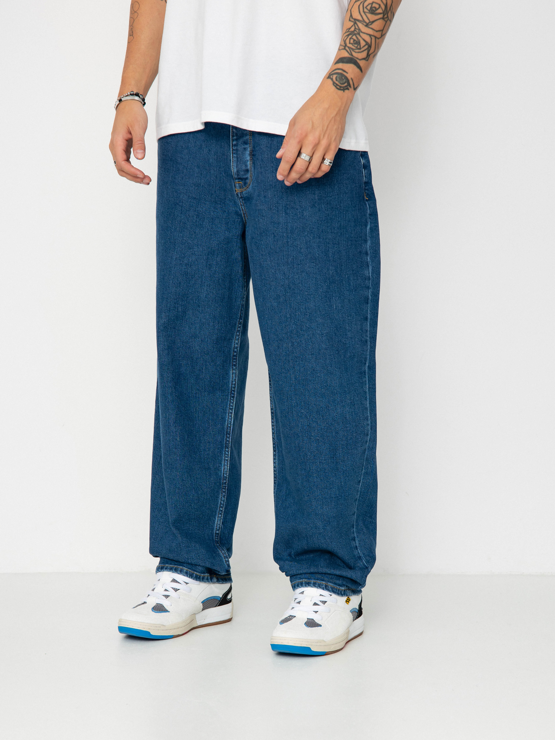 Homeboy X Tra Monster Denim Pants - navy blue (washed blue)