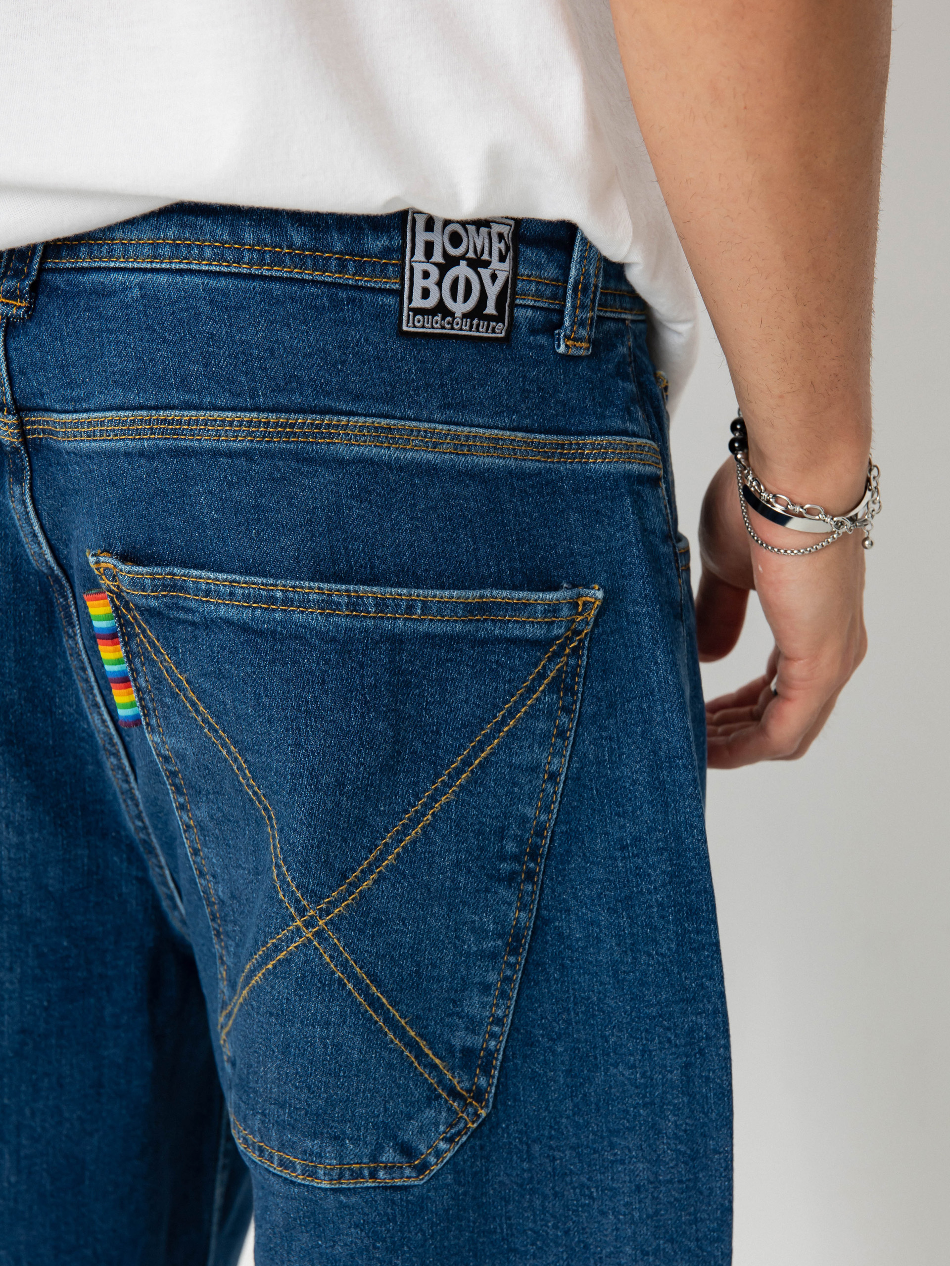 Homeboy X Tra Monster Denim Hose (washed blue)