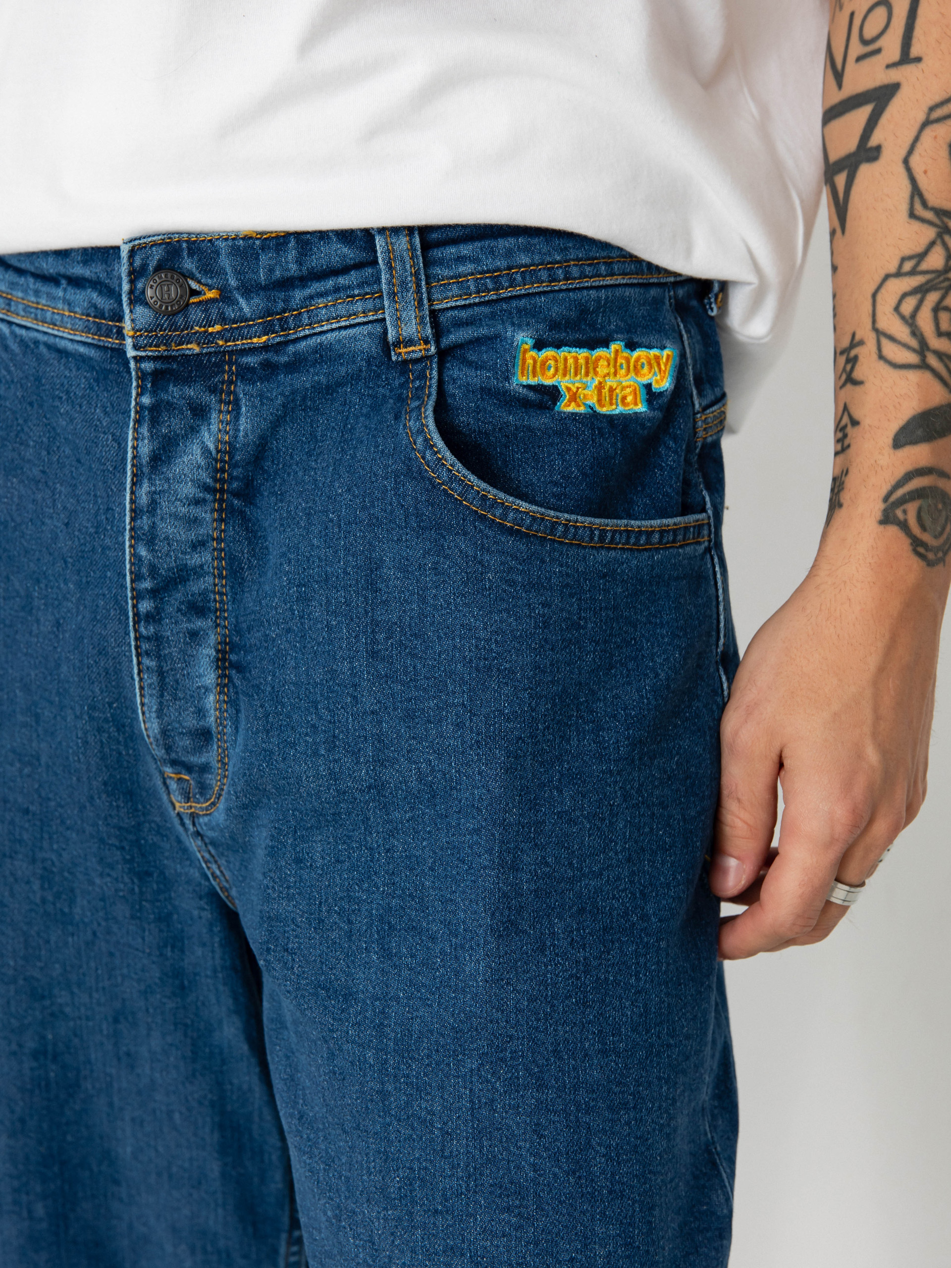 Homeboy X Tra Monster Denim Hose (washed blue)