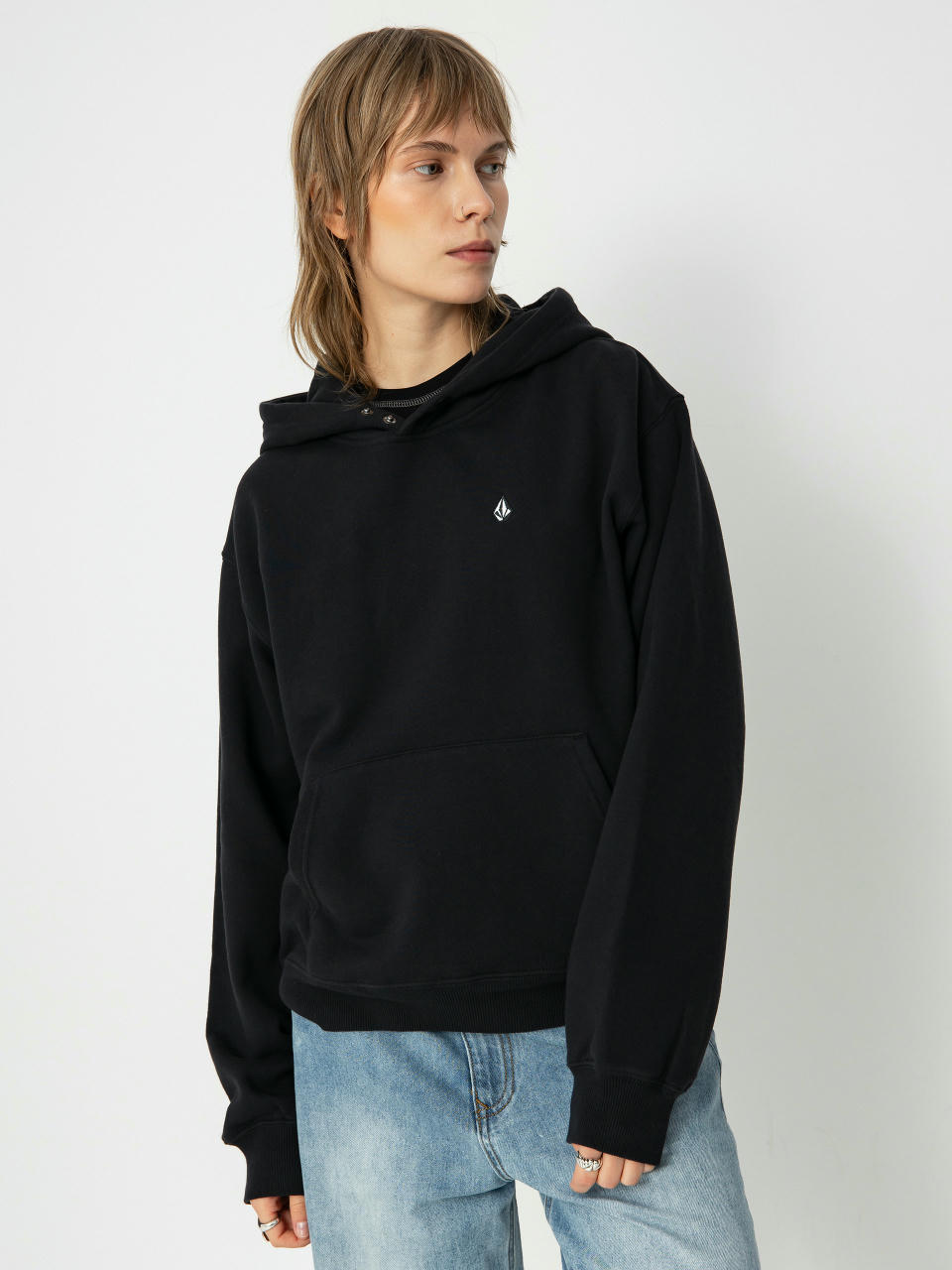 Womens Volcom Costus HD Active sweatshirt (black)