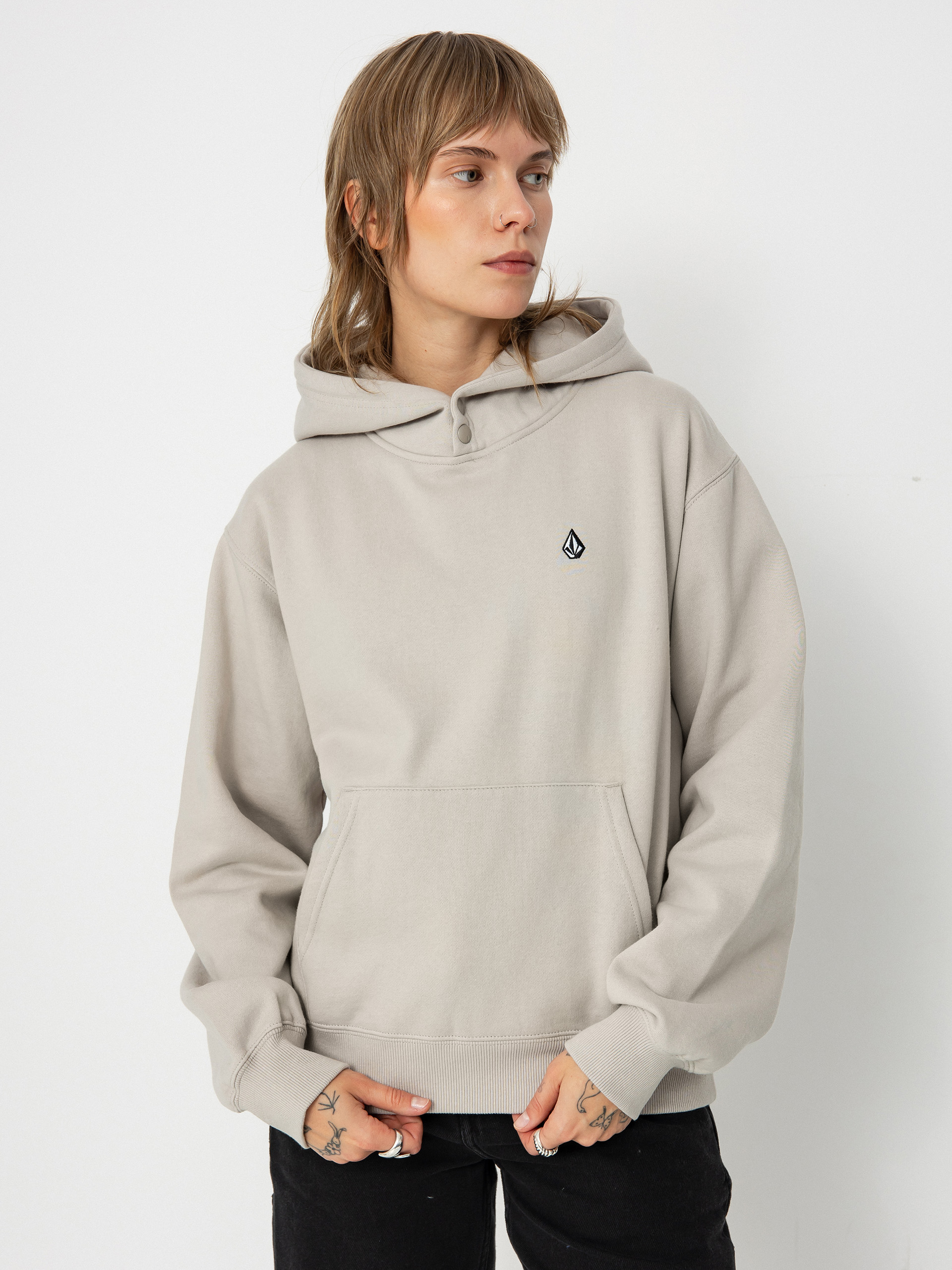 Damen Volcom Aktives Sweatshirt Costus HD (stone)