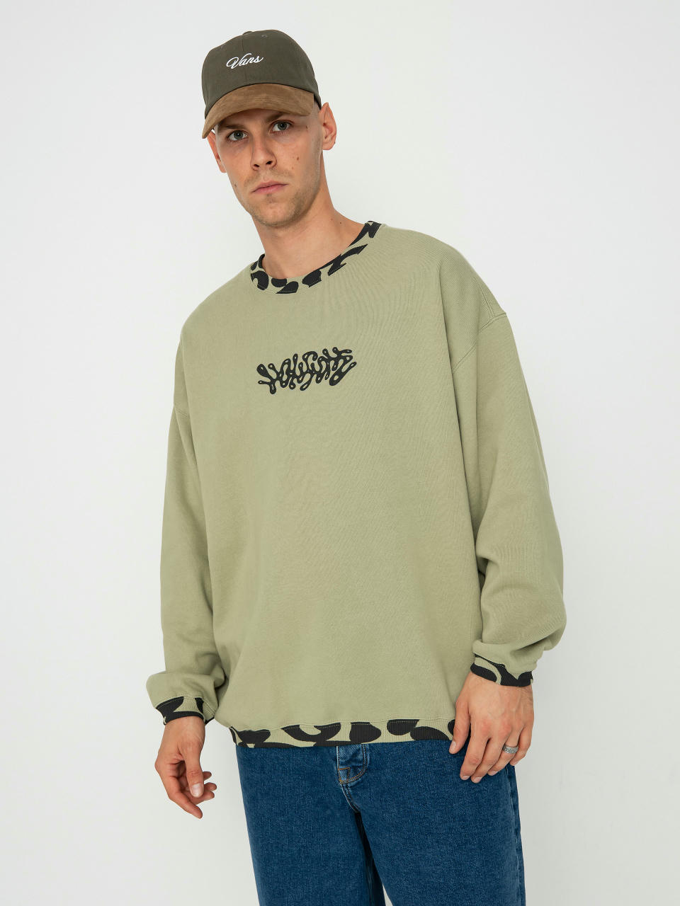 Volcom Fa Zephyr Crew Sweatshirt (green tea)