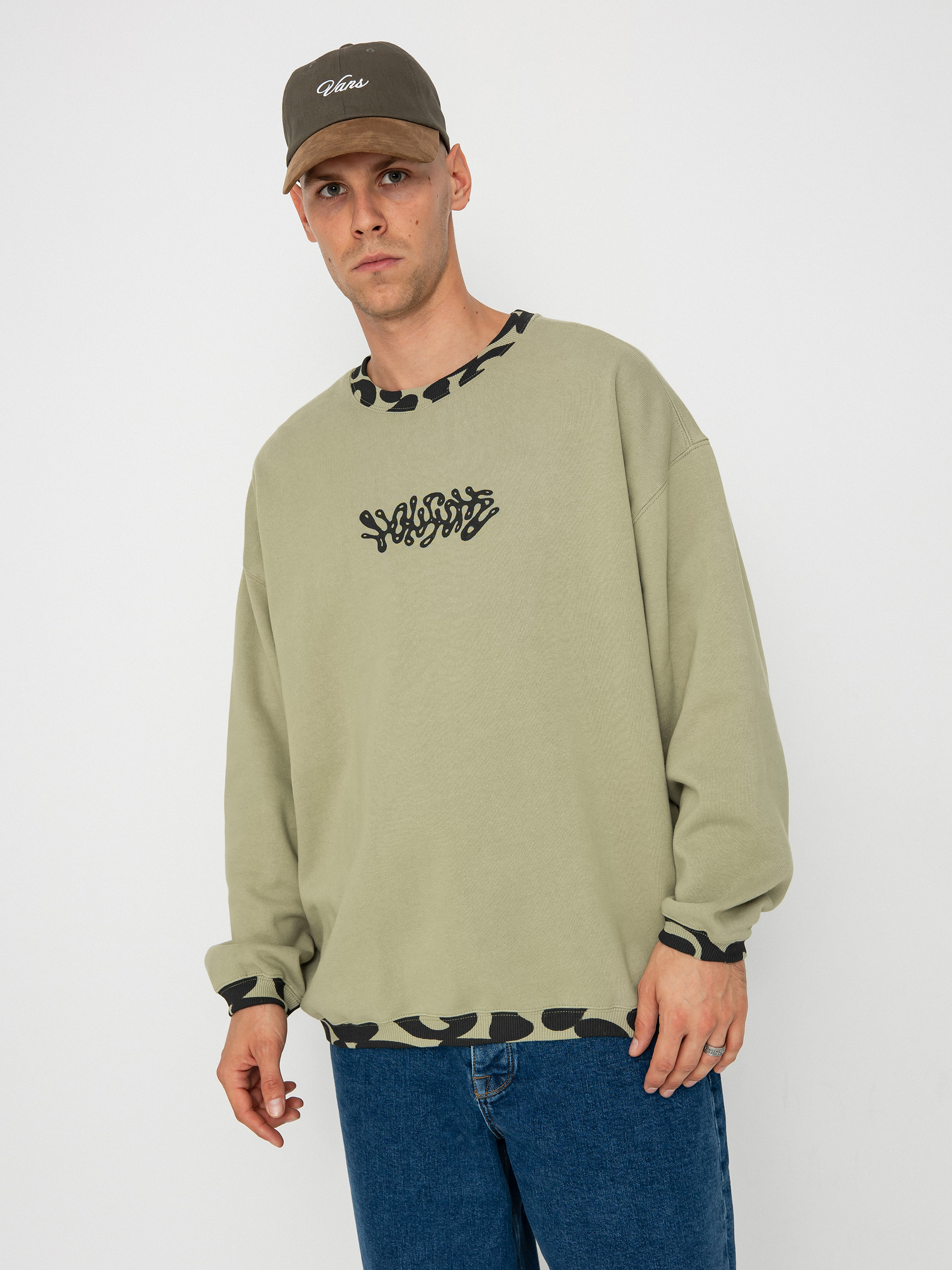 Volcom Fa Zephyr Crew Sweatshirt (green tea)