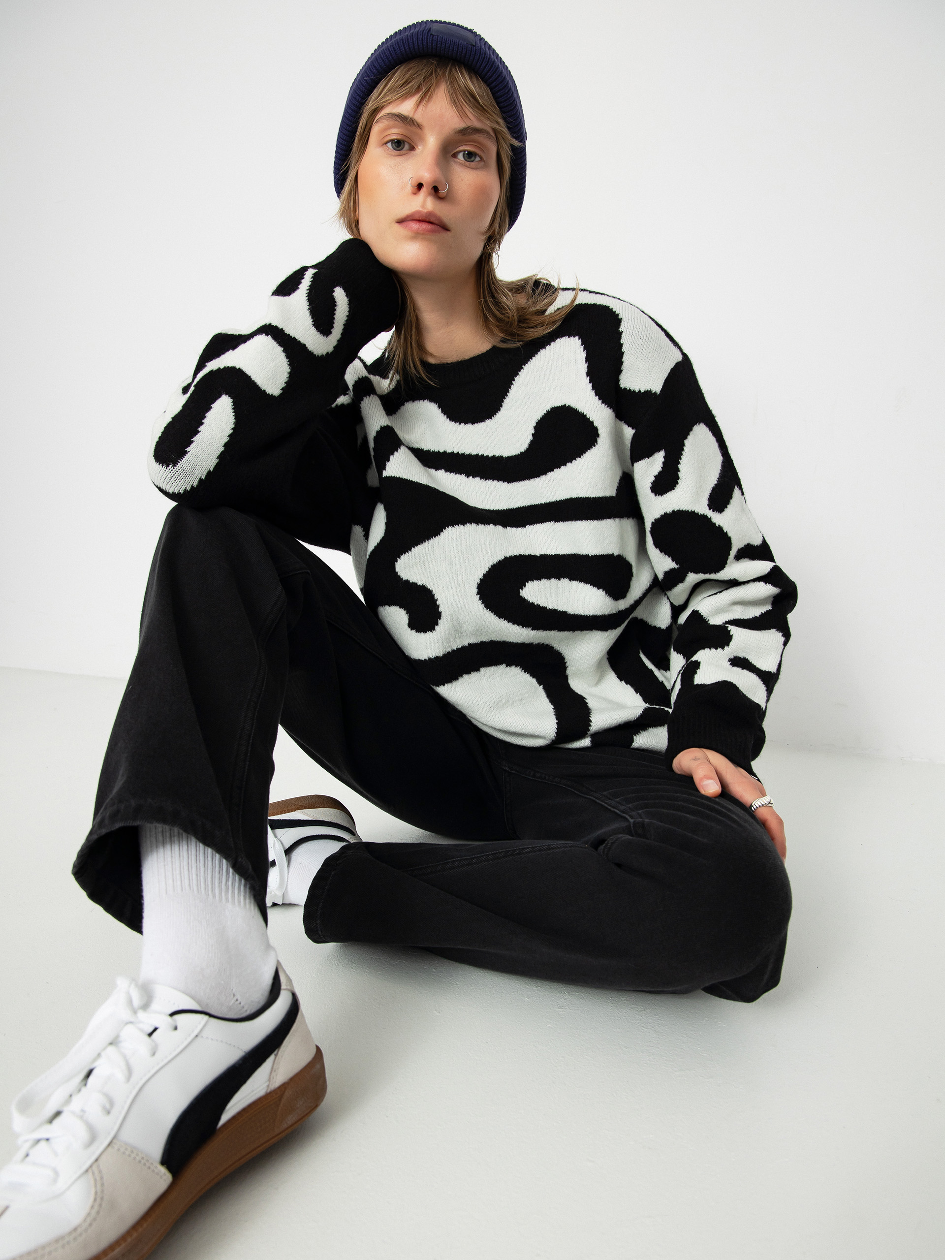 Volcom Fa Zephyr Sweater Wmn (black white)