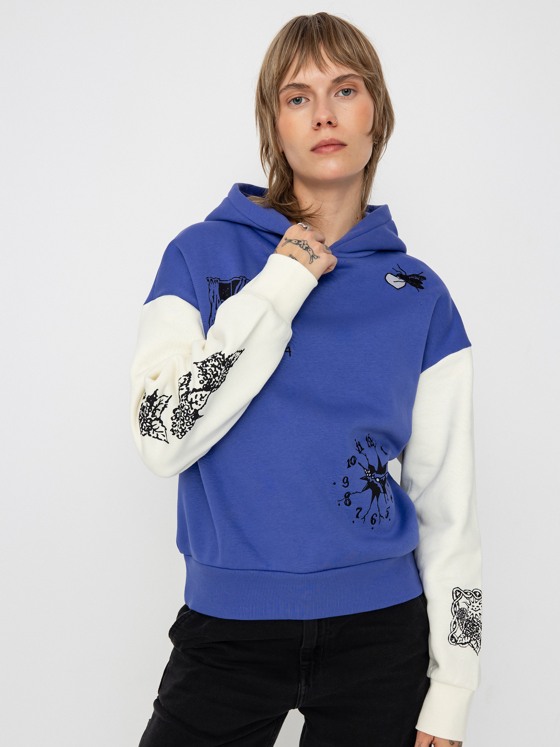 Volcom Fa Keutchi HD Wmn Hoodie blue ballpoint blue