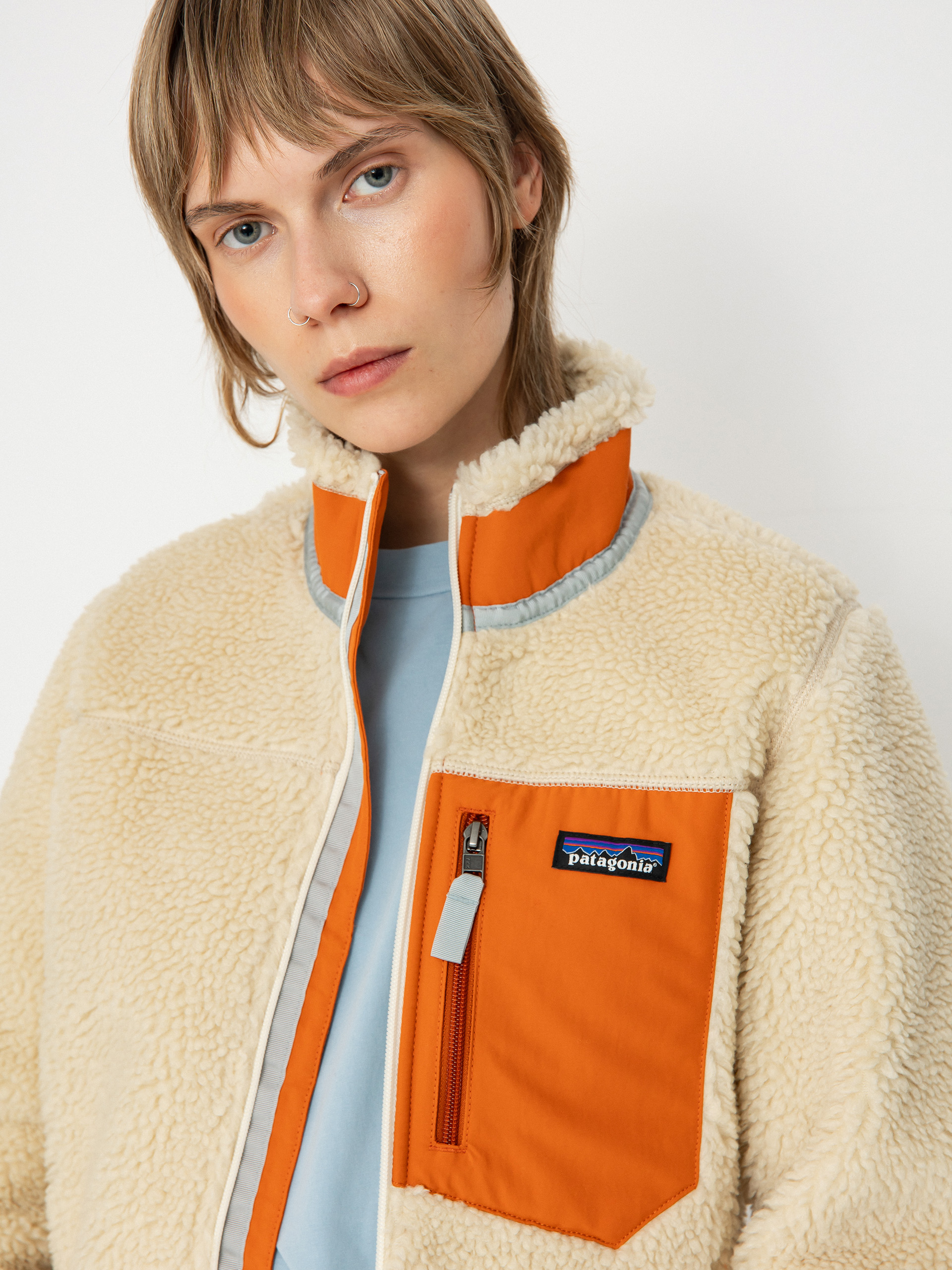 Patagonia retro pile jacket natural online