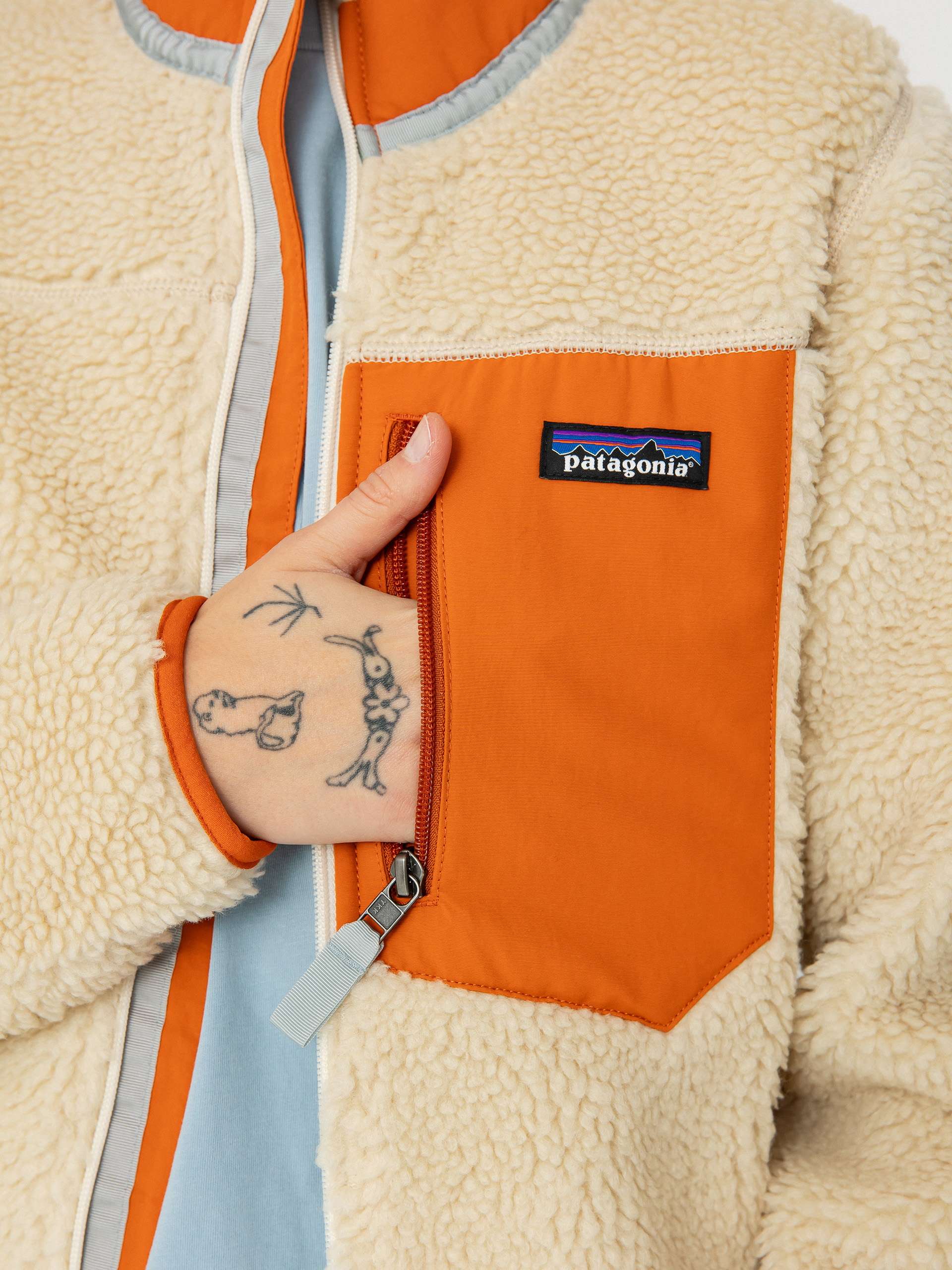 Patagonia Jacke Classic Retro X Wmn (dark natural w/redtail rust)