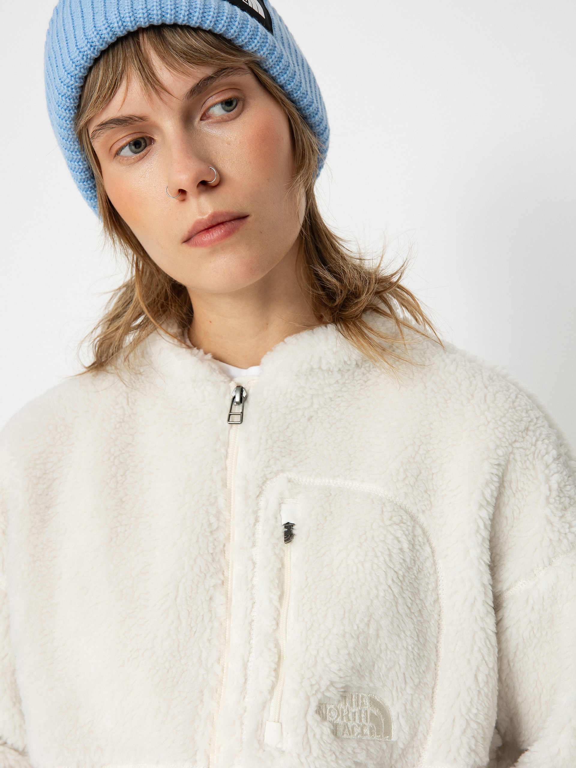 Womens The North Face Jacket Extreme Pile 2 FZ (white dune)