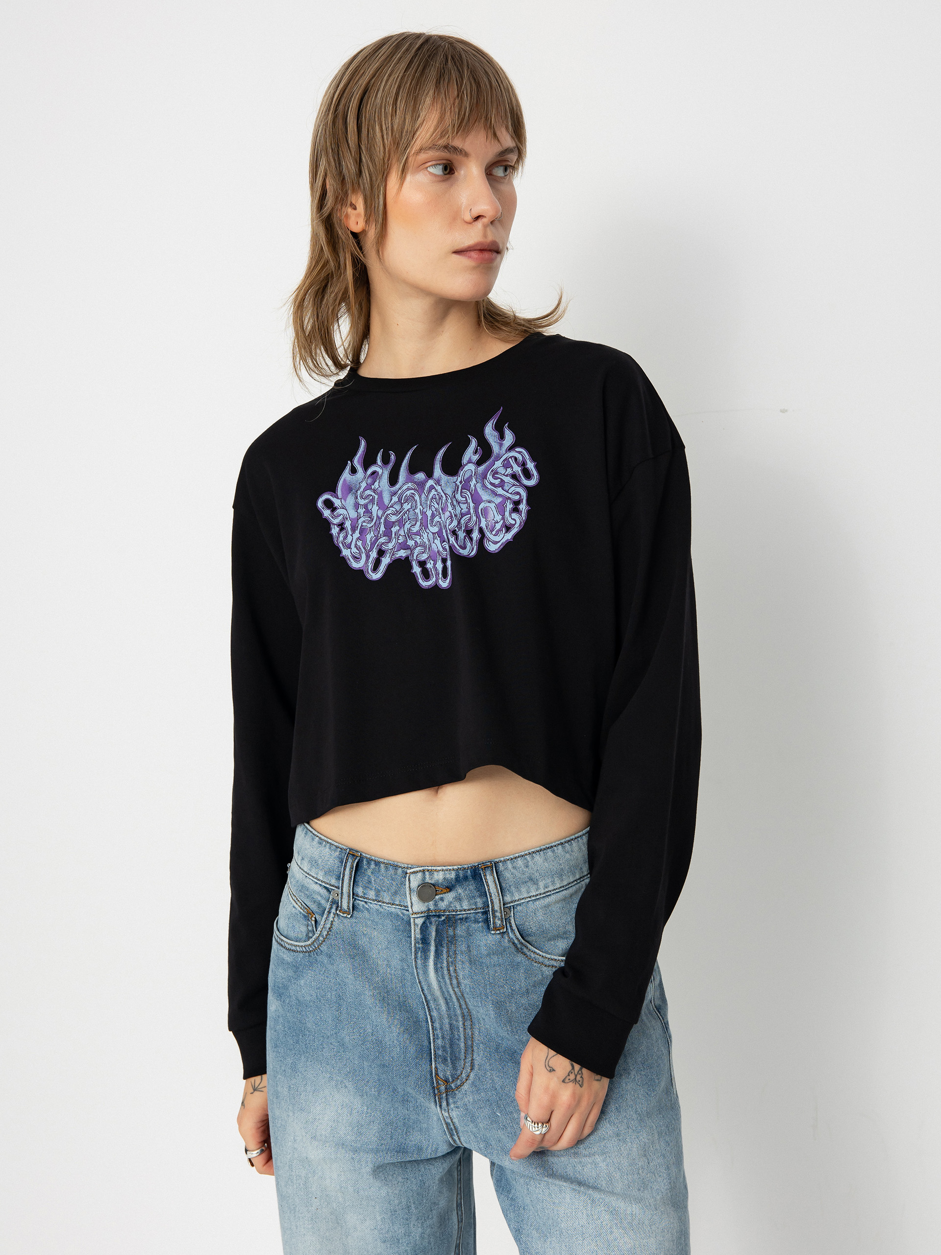 Vans Hot Links Relax Crop Wmn Longsleeve (black)