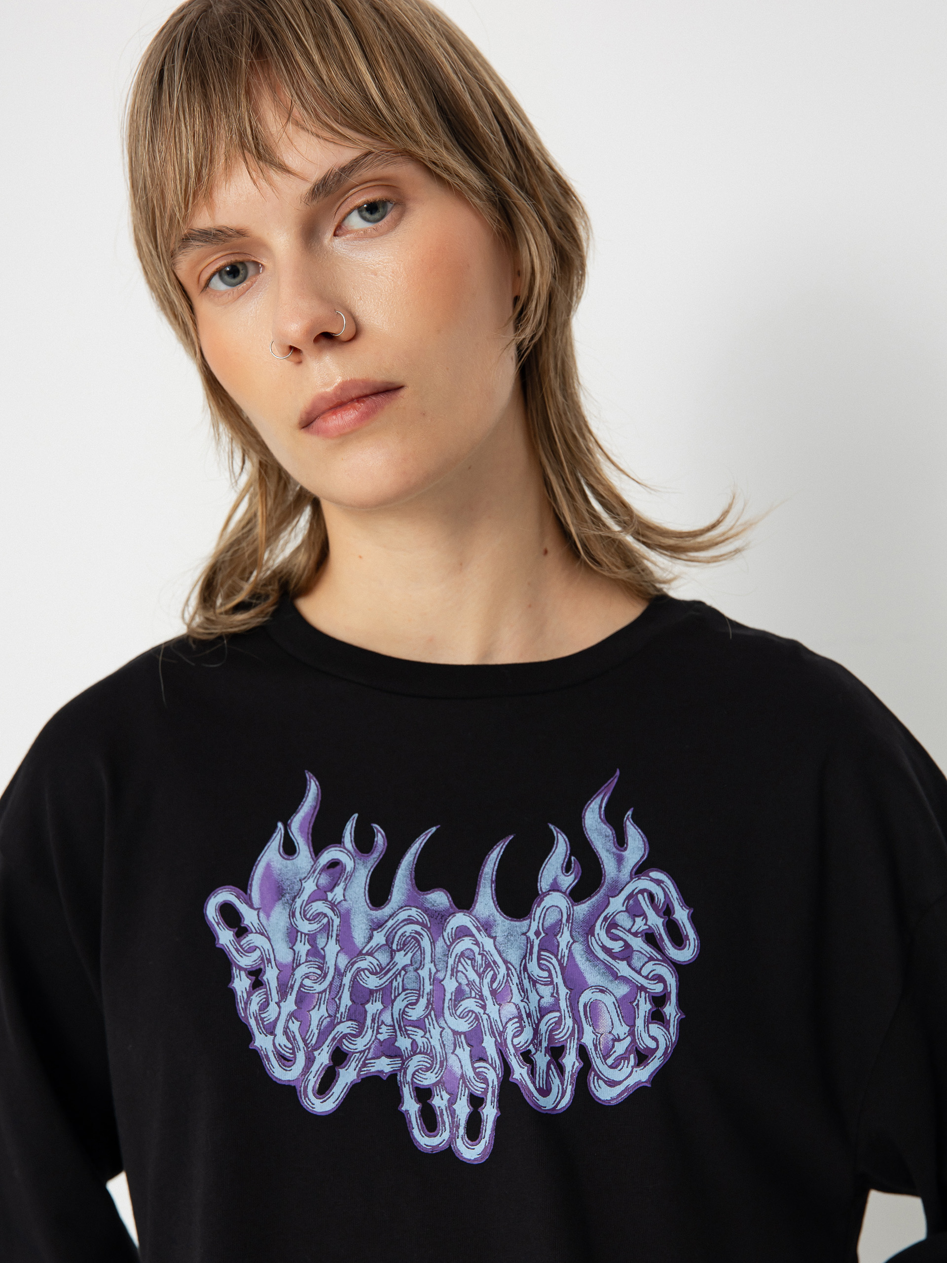 Vans Hot Links Relax Crop Wmn Longsleeve - black (black)