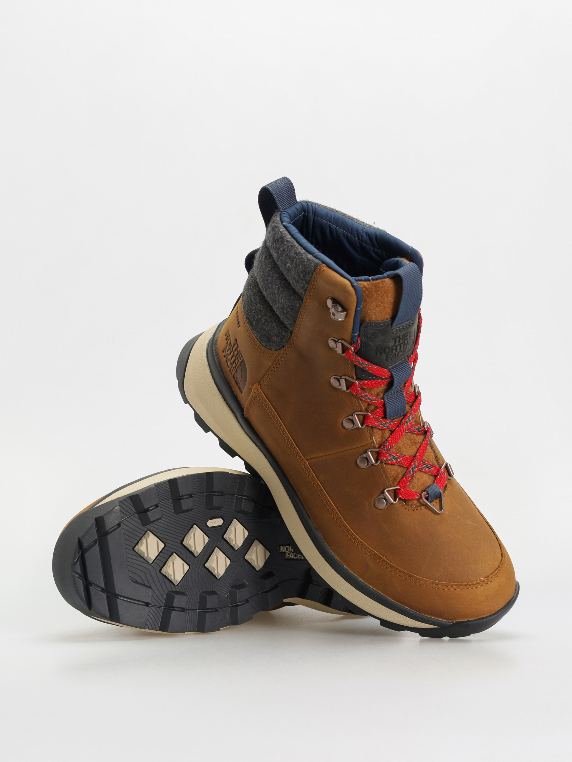 The North Face Bergen Leather Wp Schuhe timber tan tnf red