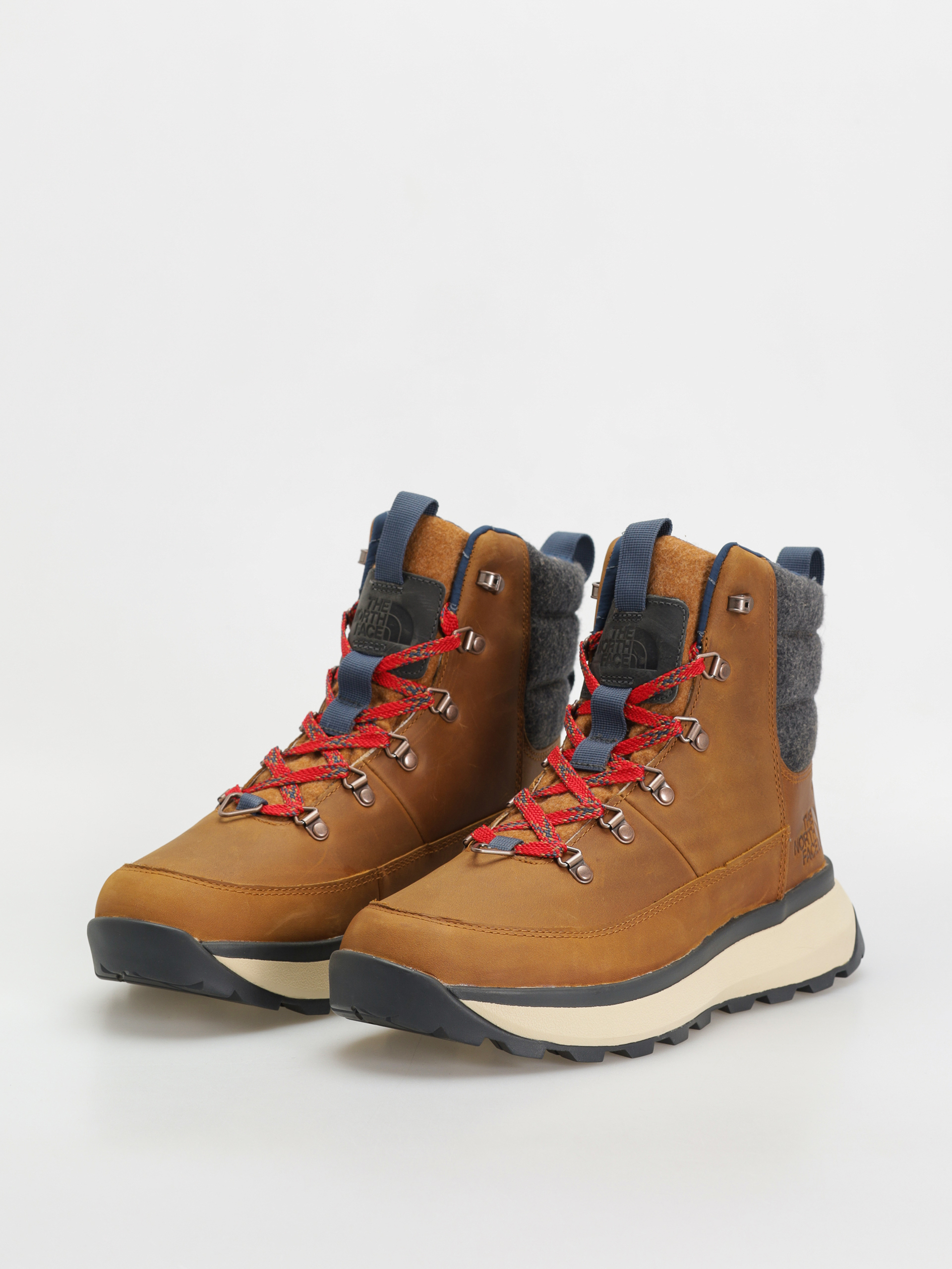 The North Face Bergen Leather Wp Schuhe (timber tan/tnf red)