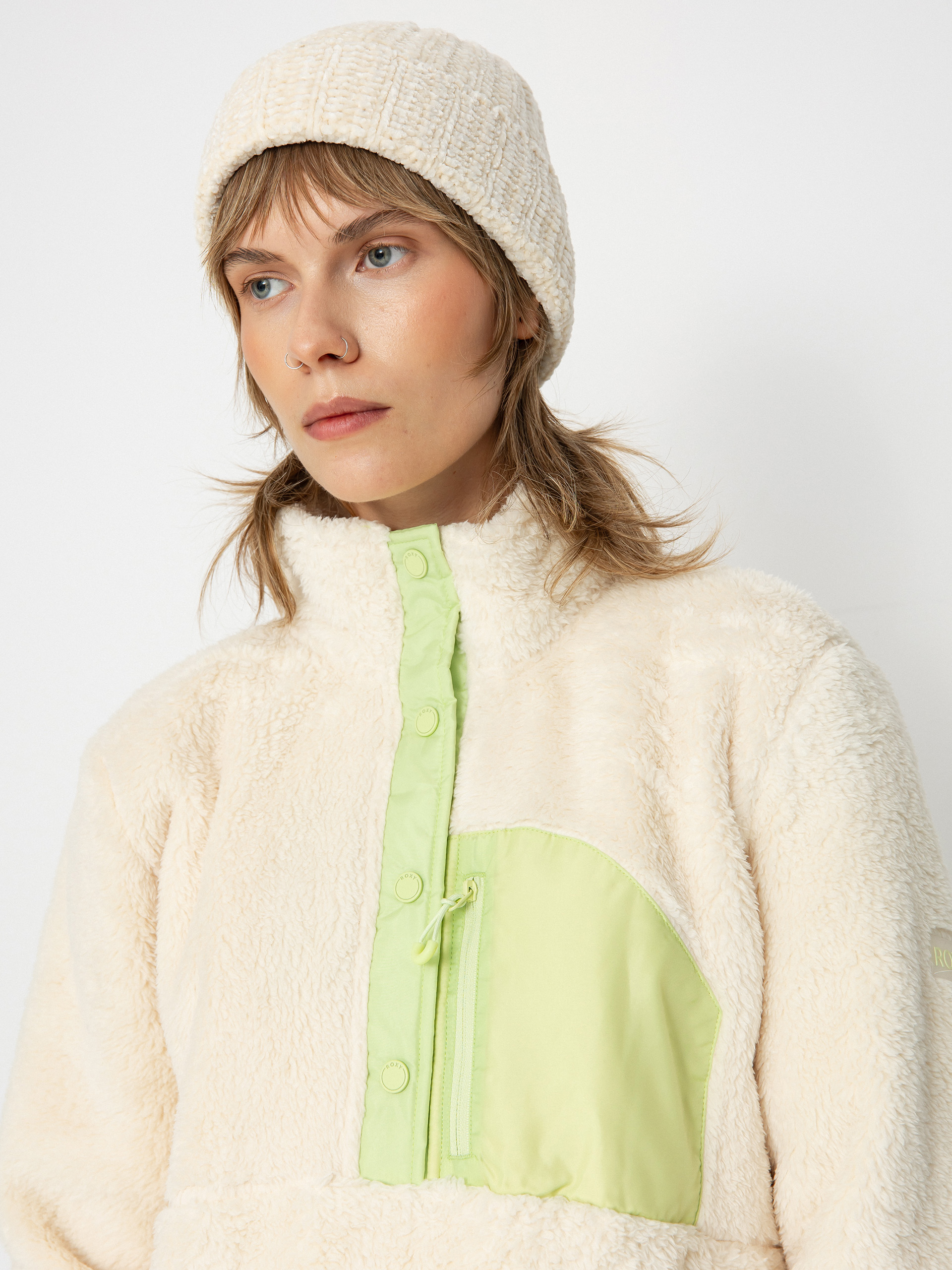 Damen Roxy Alabama Fleece Jacke (buttercream)