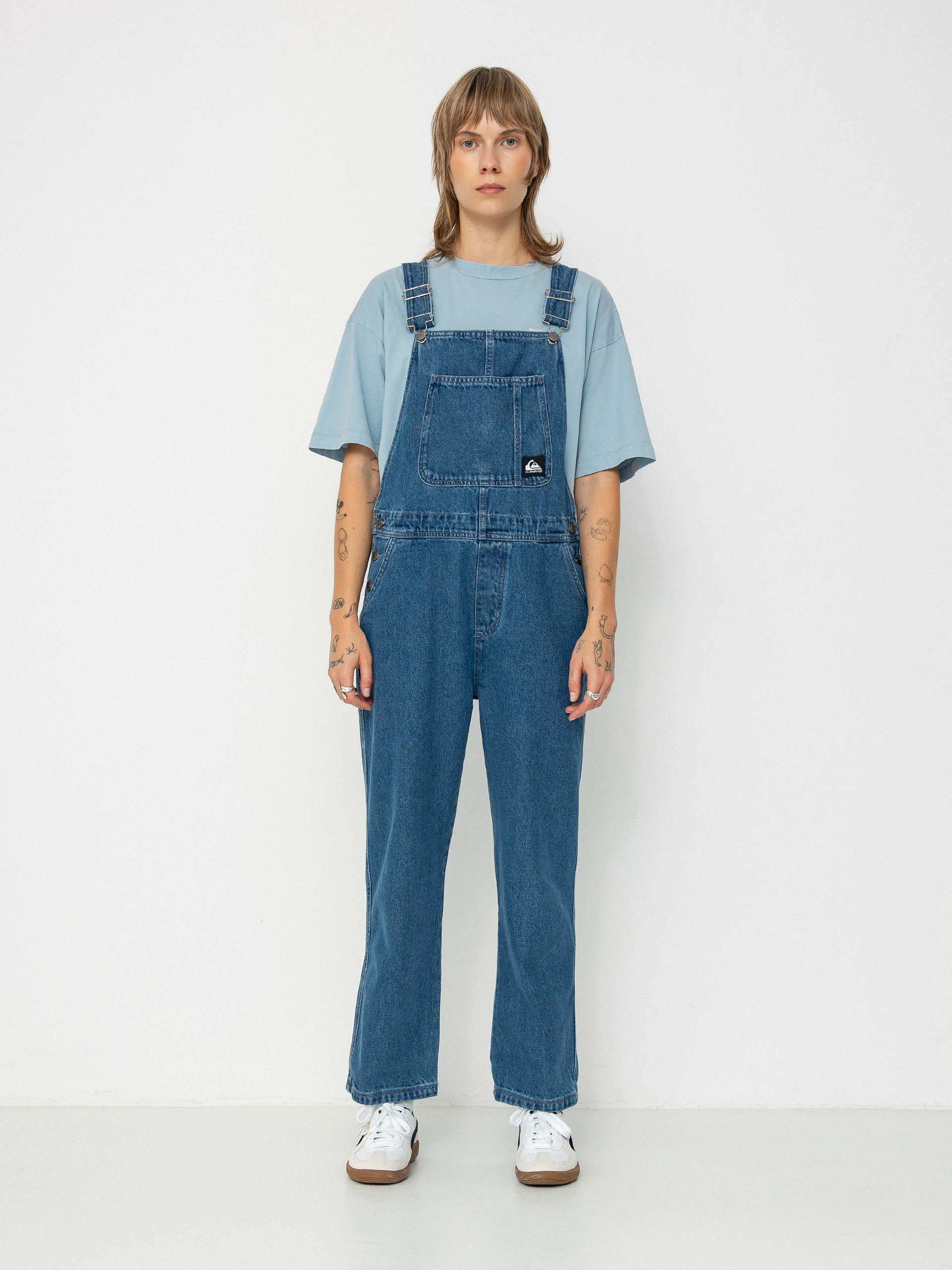 Quiksilver Uni Classic Denim Dungaree Wmn Hose (estate blue)