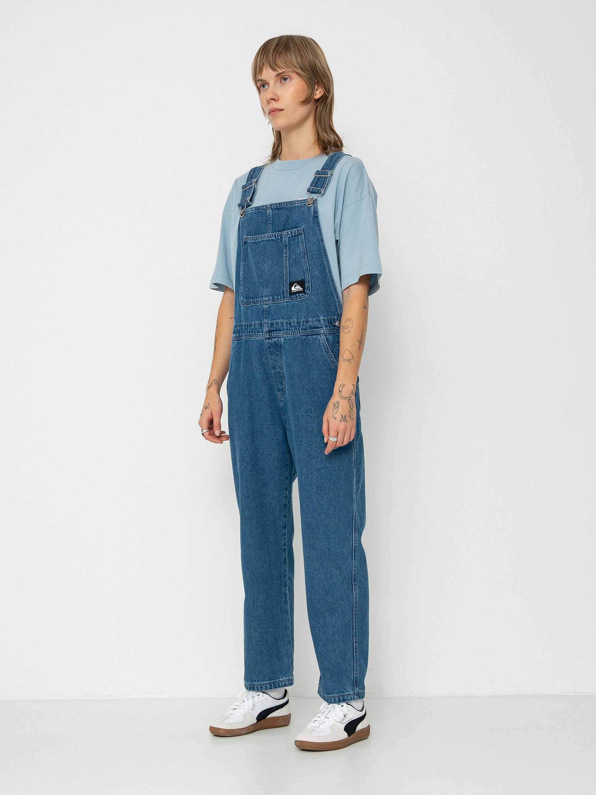 Quiksilver Uni Classic Denim Dungaree Wmn Pants (estate blue)