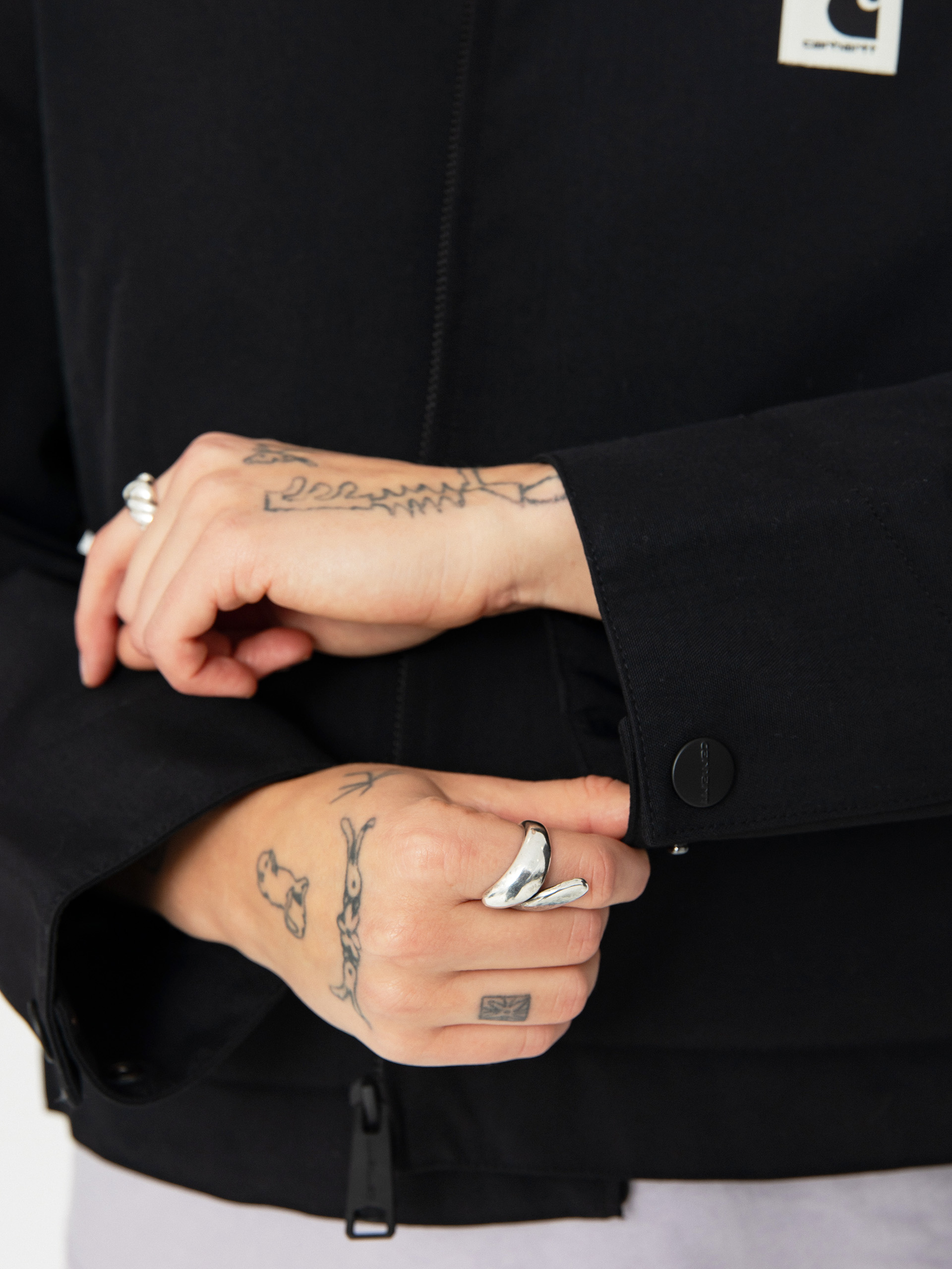 Carhartt WIP Jacket Newkirk Wmn (black/camo leo/tamarind)