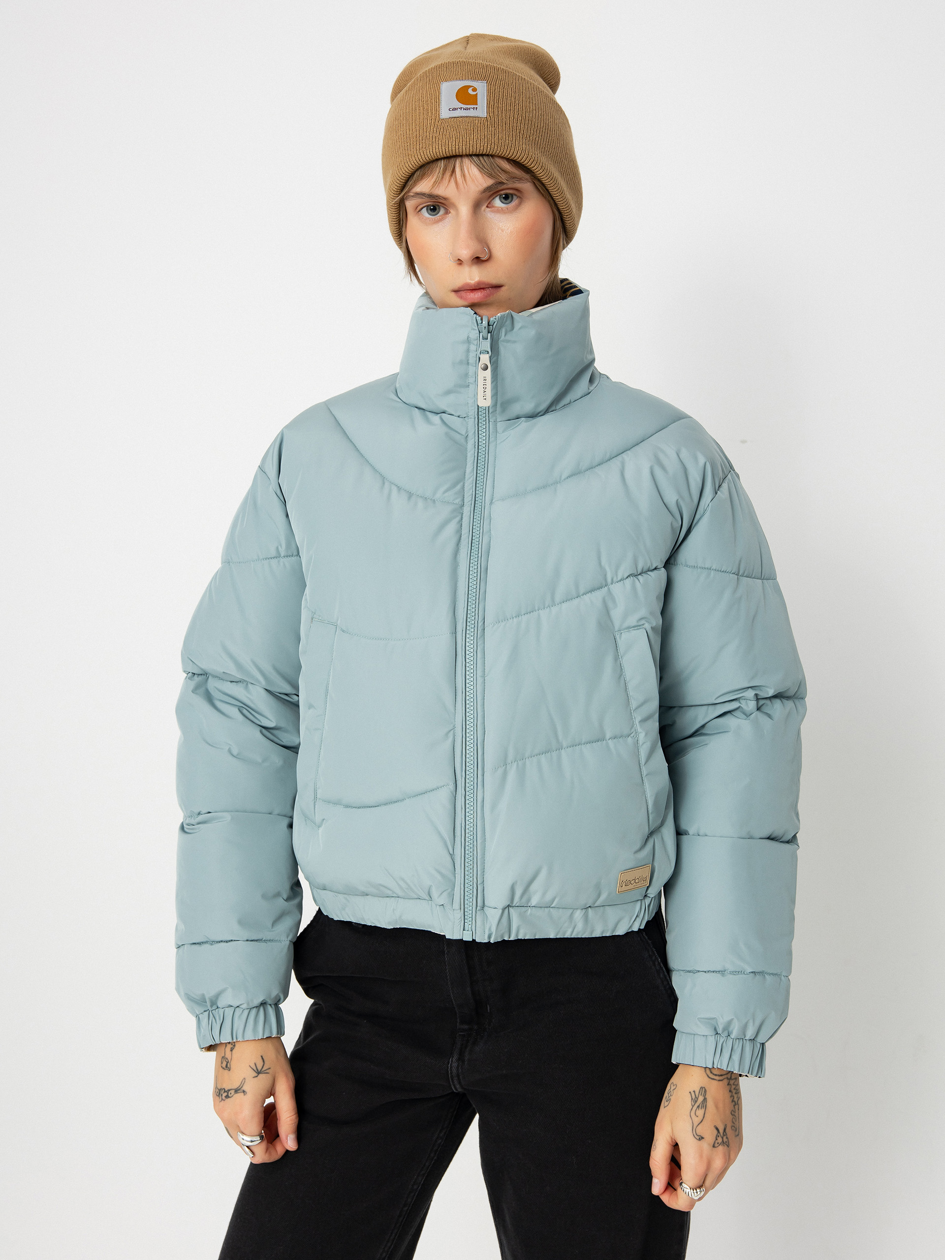 Iriedaily Jacke Paddy Short Wmn (slate)