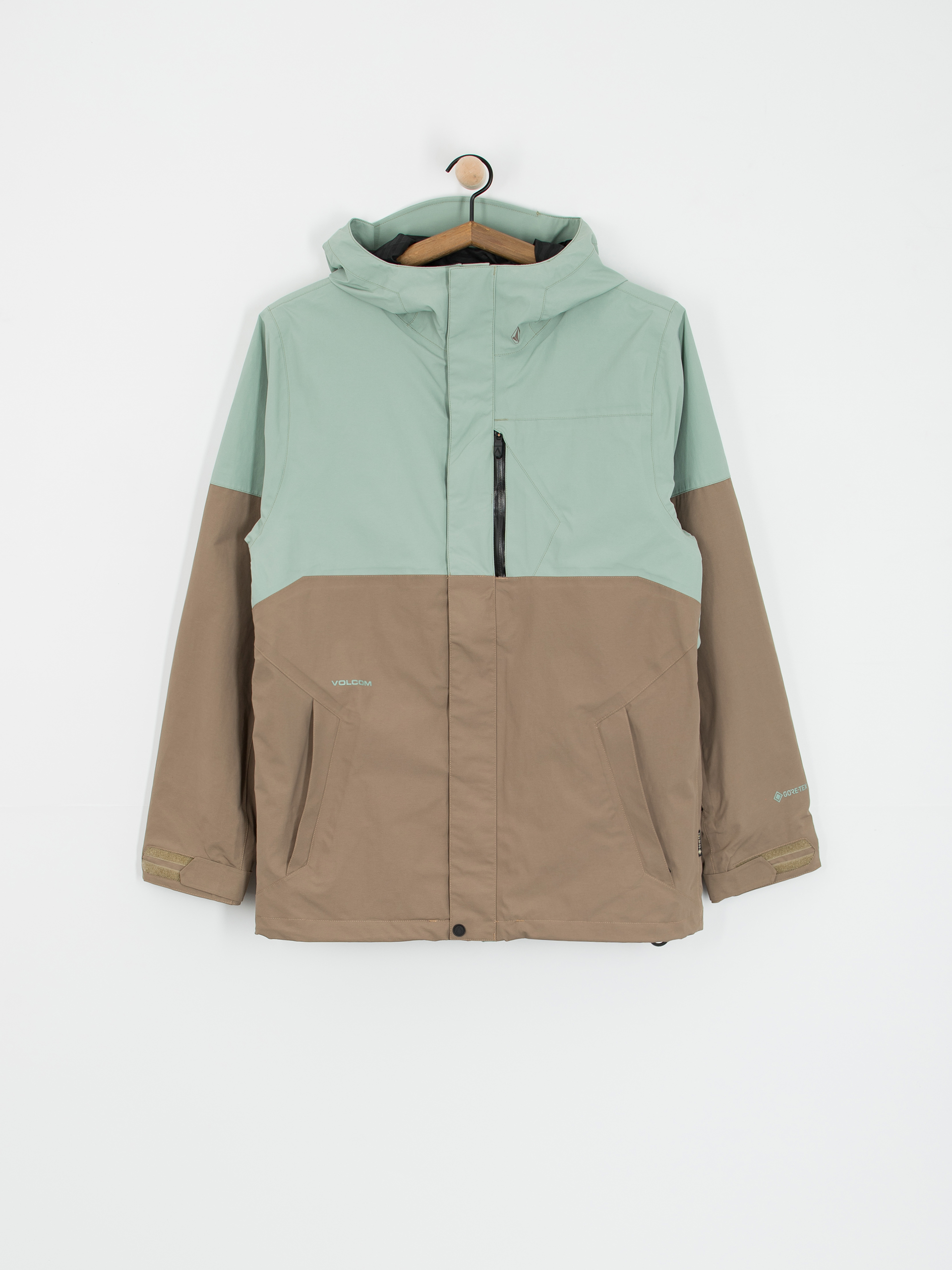Volcom Snowboard jacket L Gore Tex - brown, green (agave)