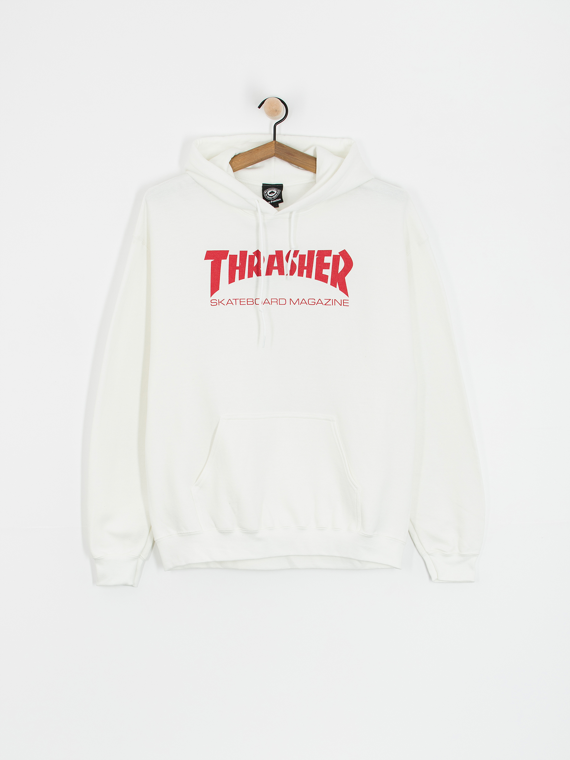 Thrasher Skate Mag HD Hoodie (white/red)
