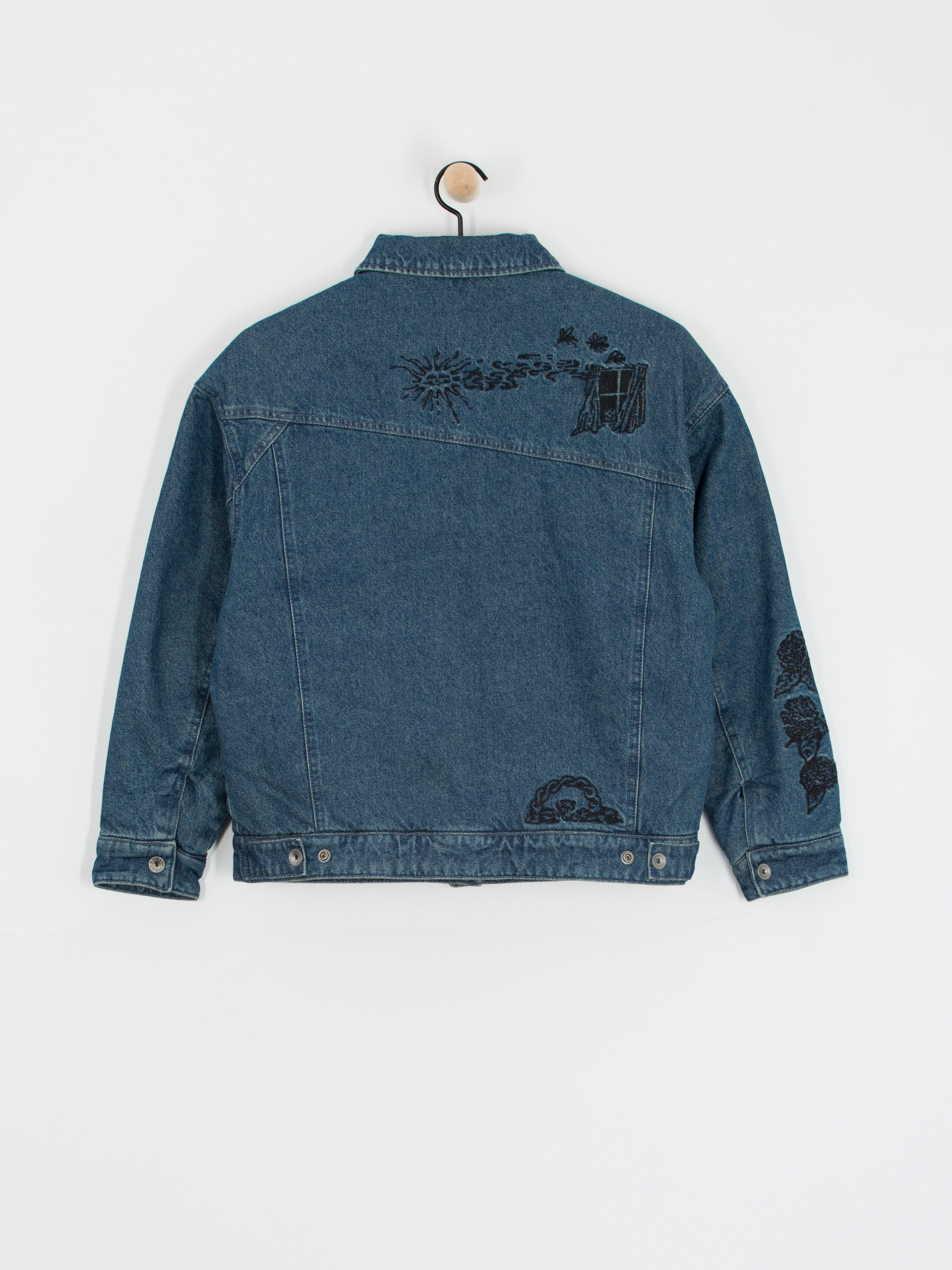 Volcom Jacke Fa Keutchi Denim Wmn (vmi-vintage marbled indigo)