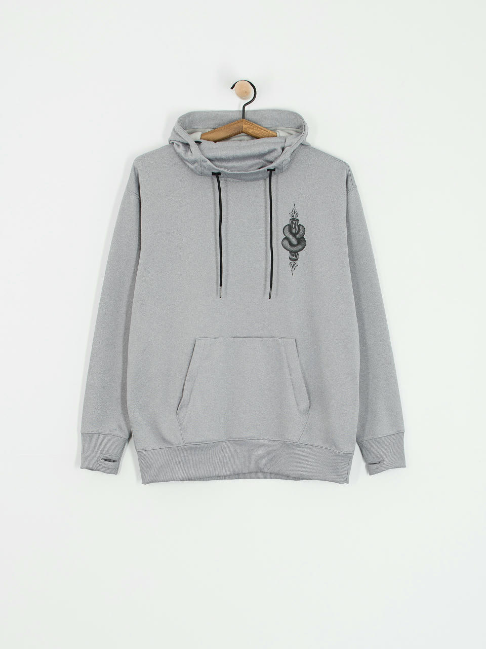 Womens Volcom Riding Hydro HD Active sweatshirt (heather grey)