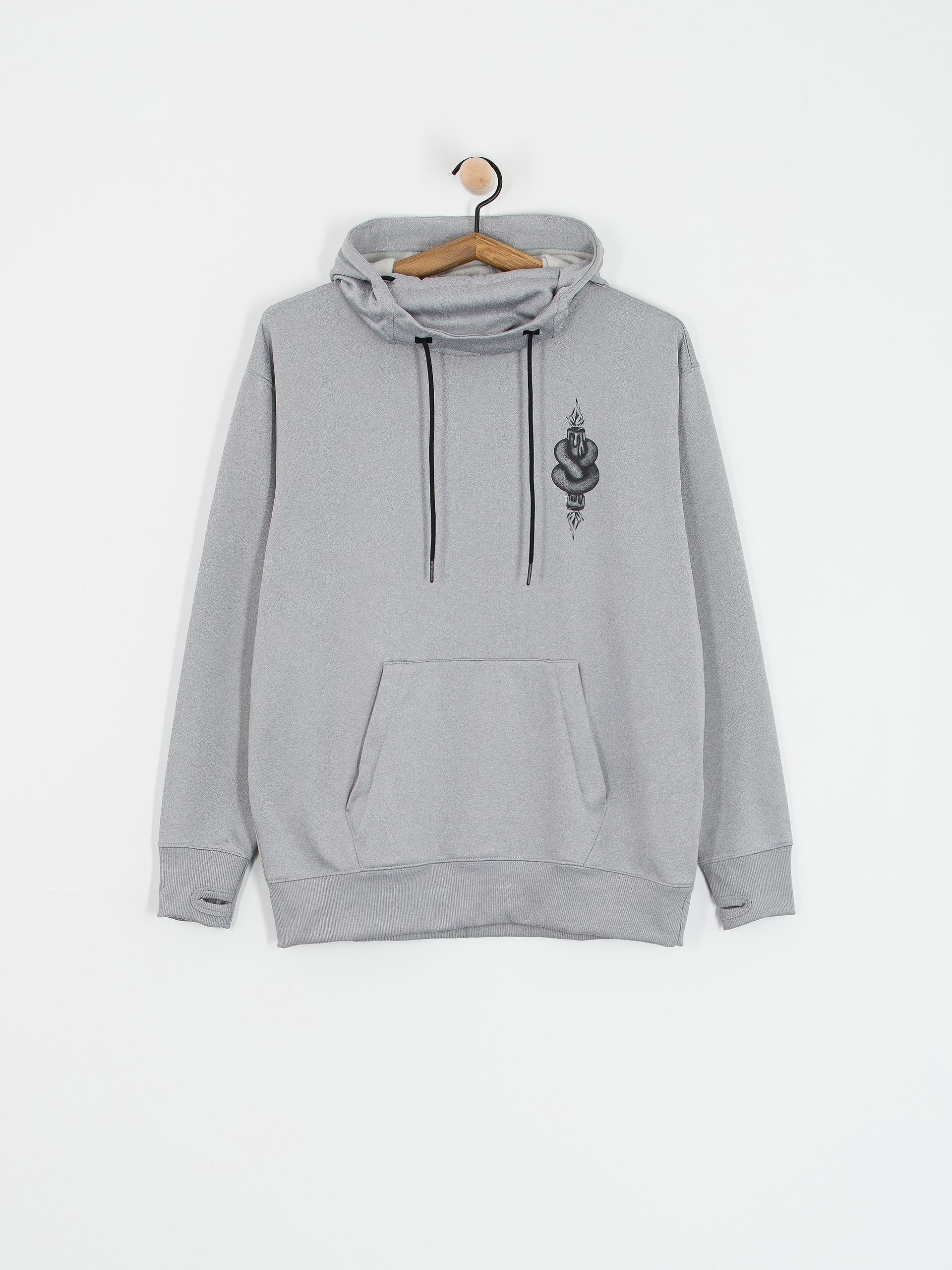 Damen Volcom Riding Hydro HD Aktives Sweatshirt (heather grey)