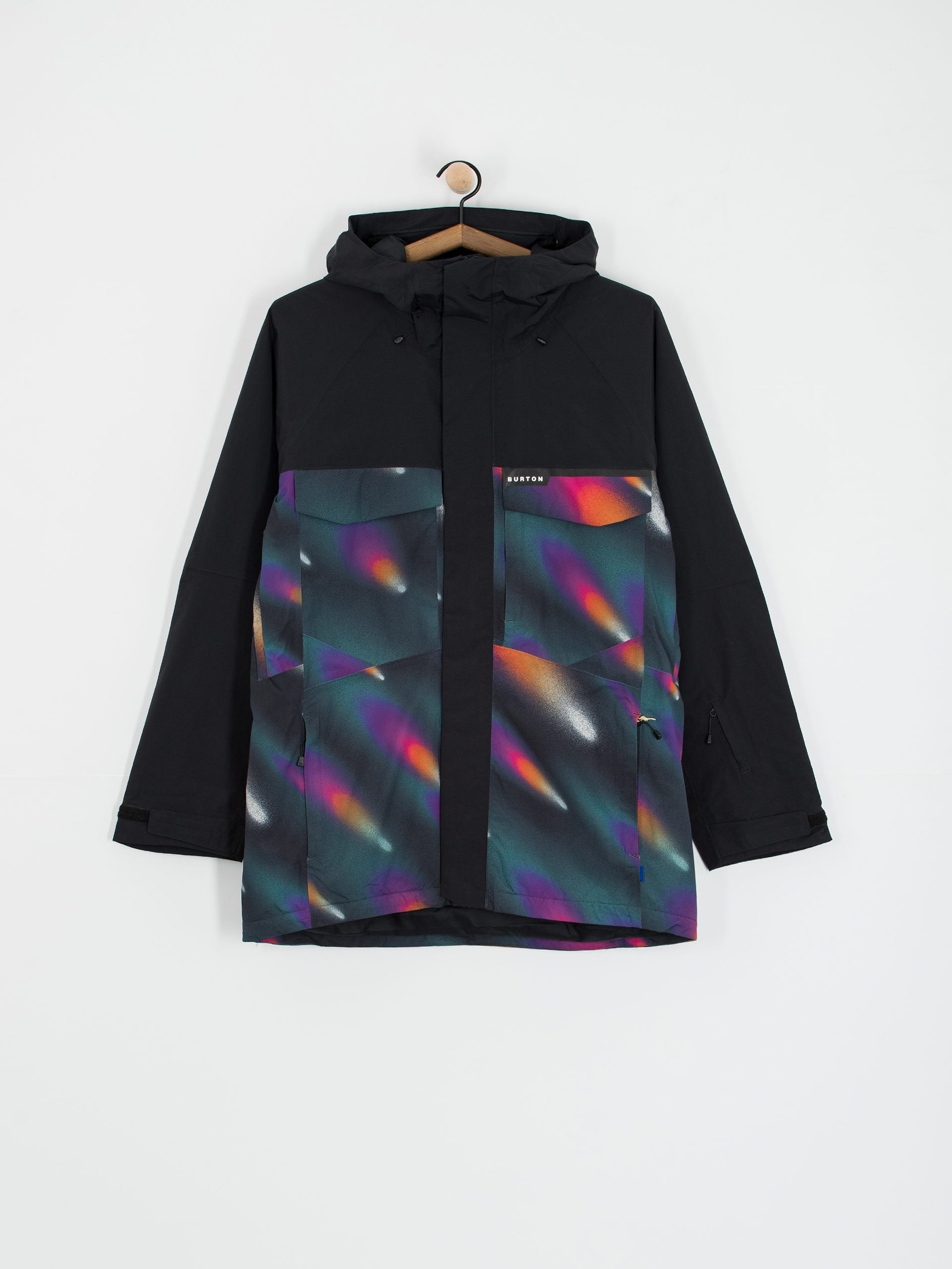 Mens Burton Snowboard jacket Covert 2.0 (true black/comets)