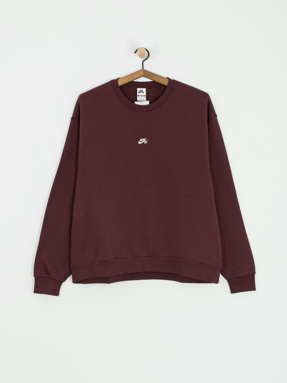 Nike SB Essential Logo Crew Sweatshirt (burgundy crush/white)