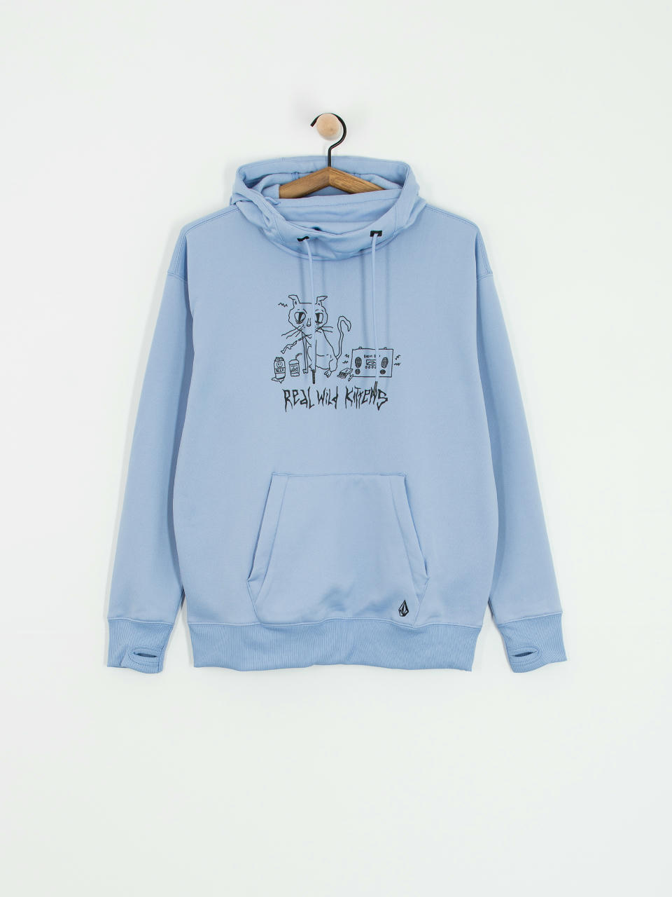 Damen Volcom Riding Hydro HD Aktives Sweatshirt (crystal blue)