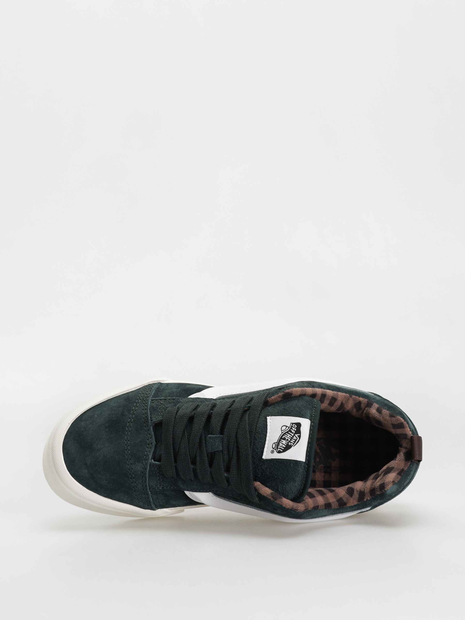 国内配送 VANS KNU SKOOL PIG SUEDE PLAID Vans Knu Skool Shoes - black (pig suede plaid gray/black)